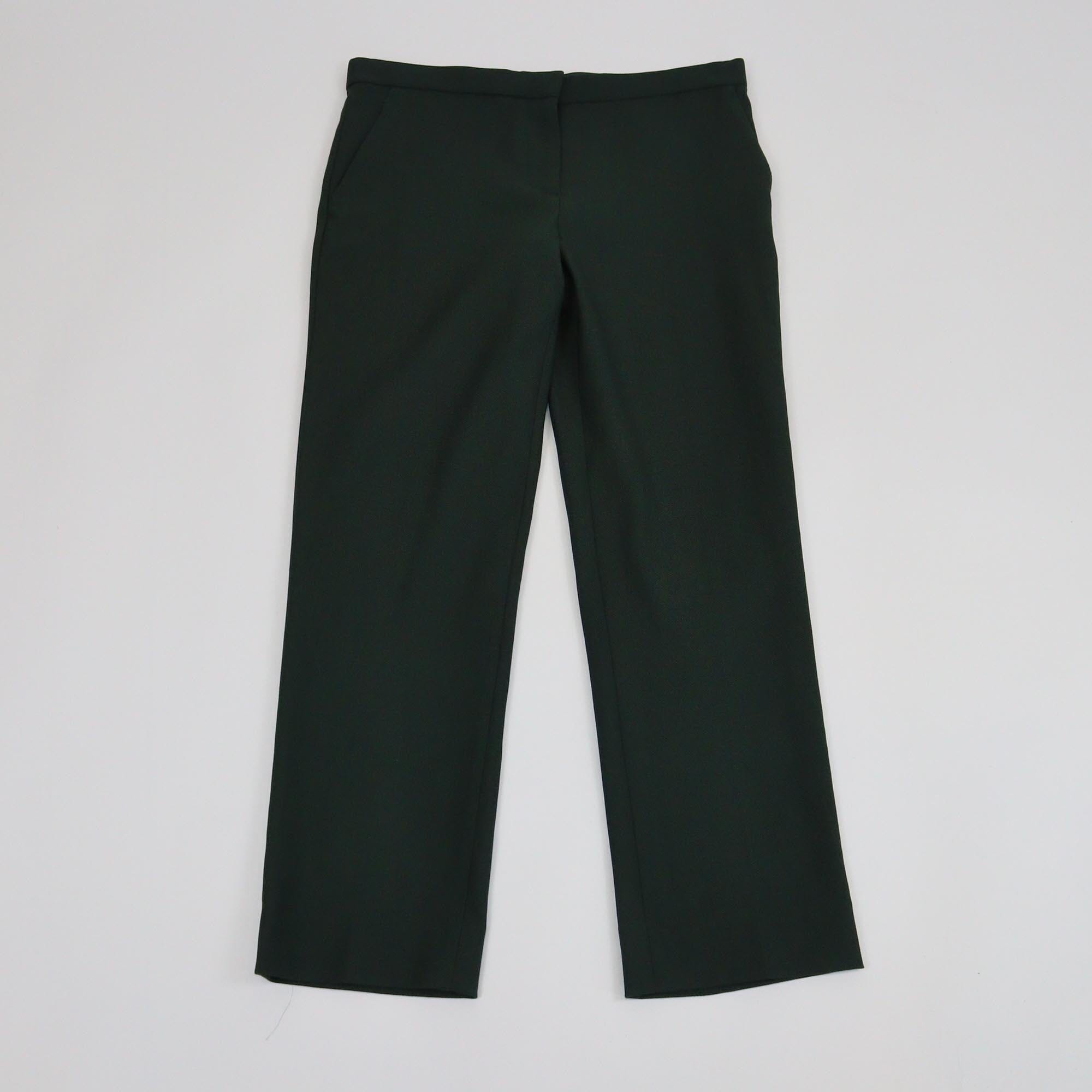 The Row Green Straight Leg Pants Womens The Row