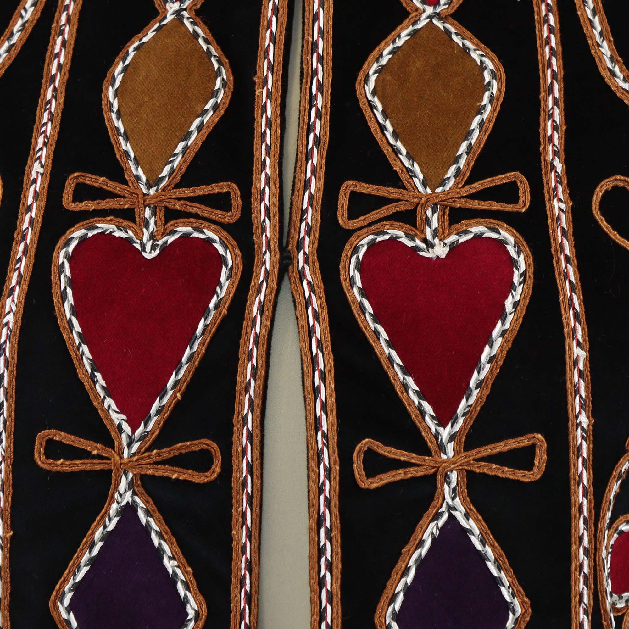 Christian Dior Multicolor Velvet Embroidered Patterned Vest