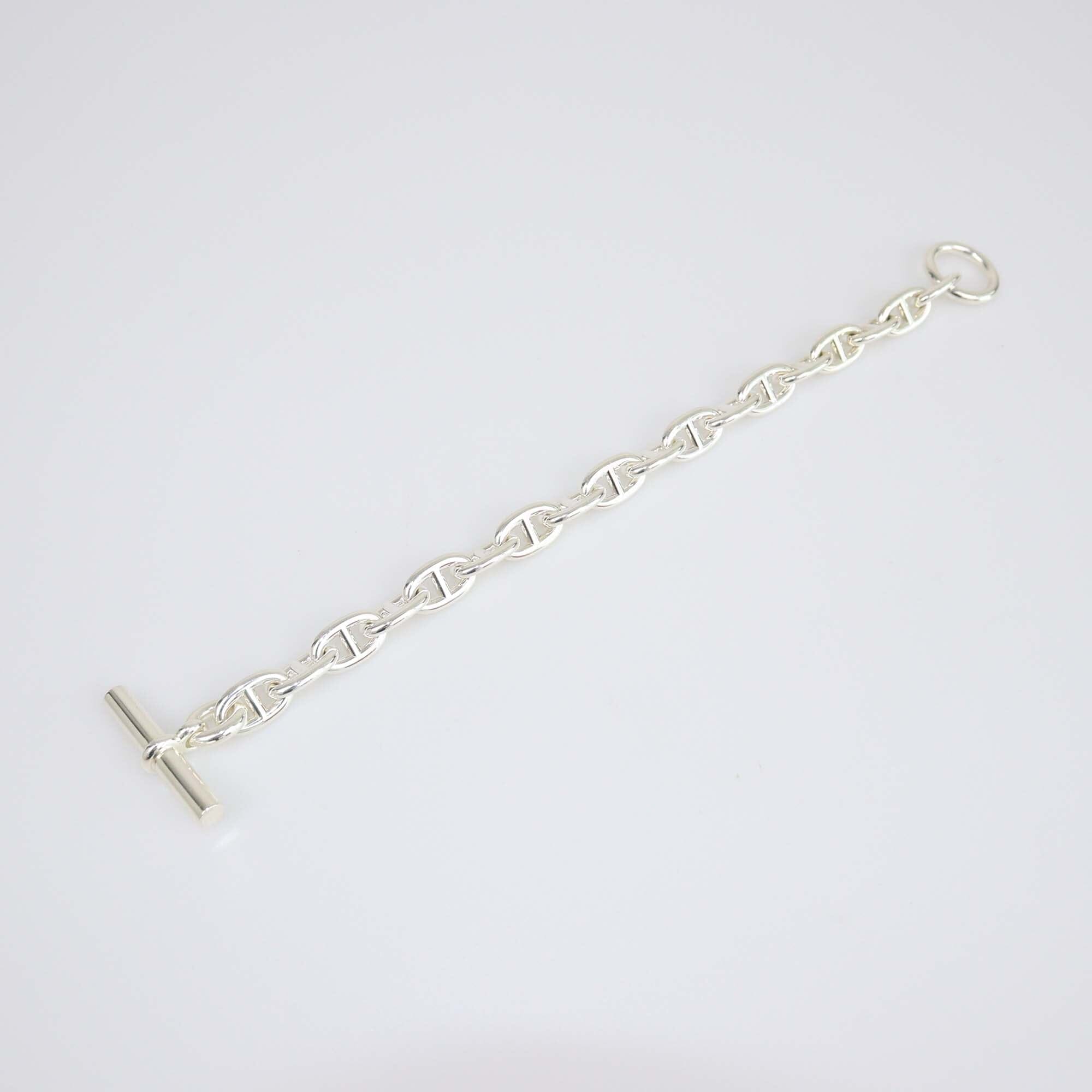 Hermes Silver Chaine D' Ancre Bracelet Medium Model Womens Hermes