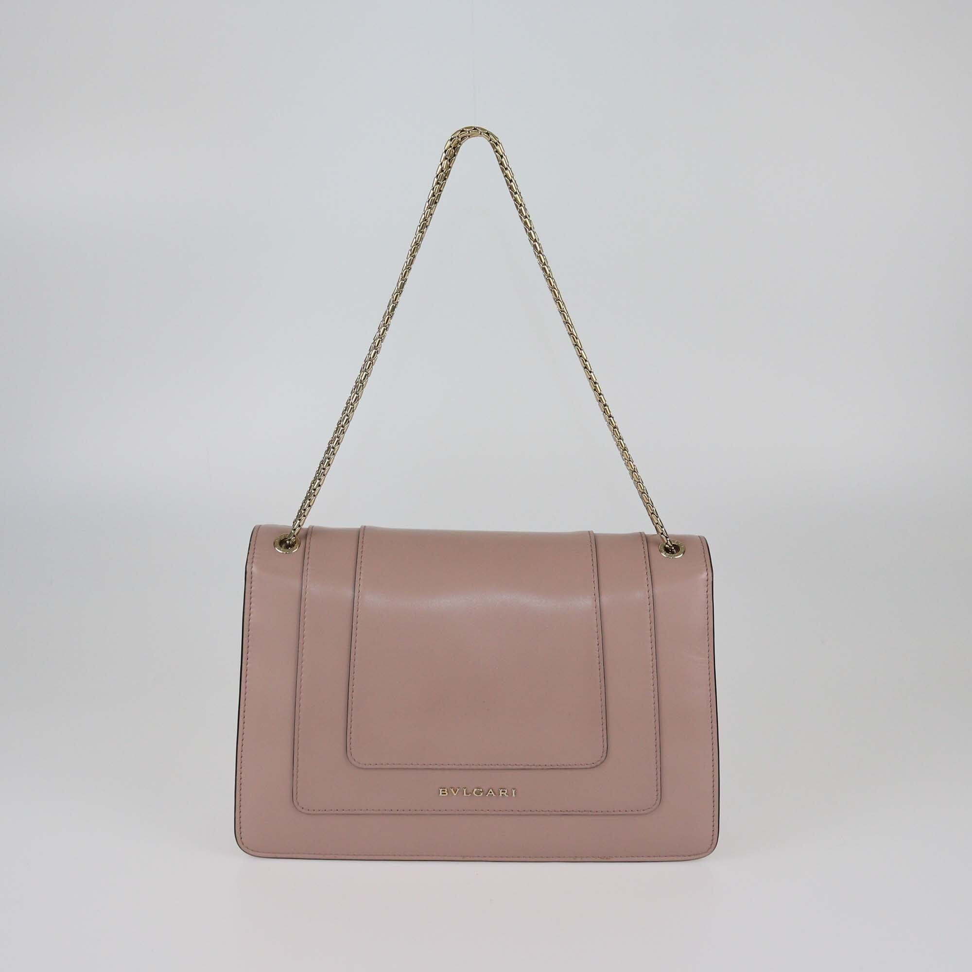 Bvlgari Beige Medium Serpenti Forever Shoulder Bag Womens Bvlgari