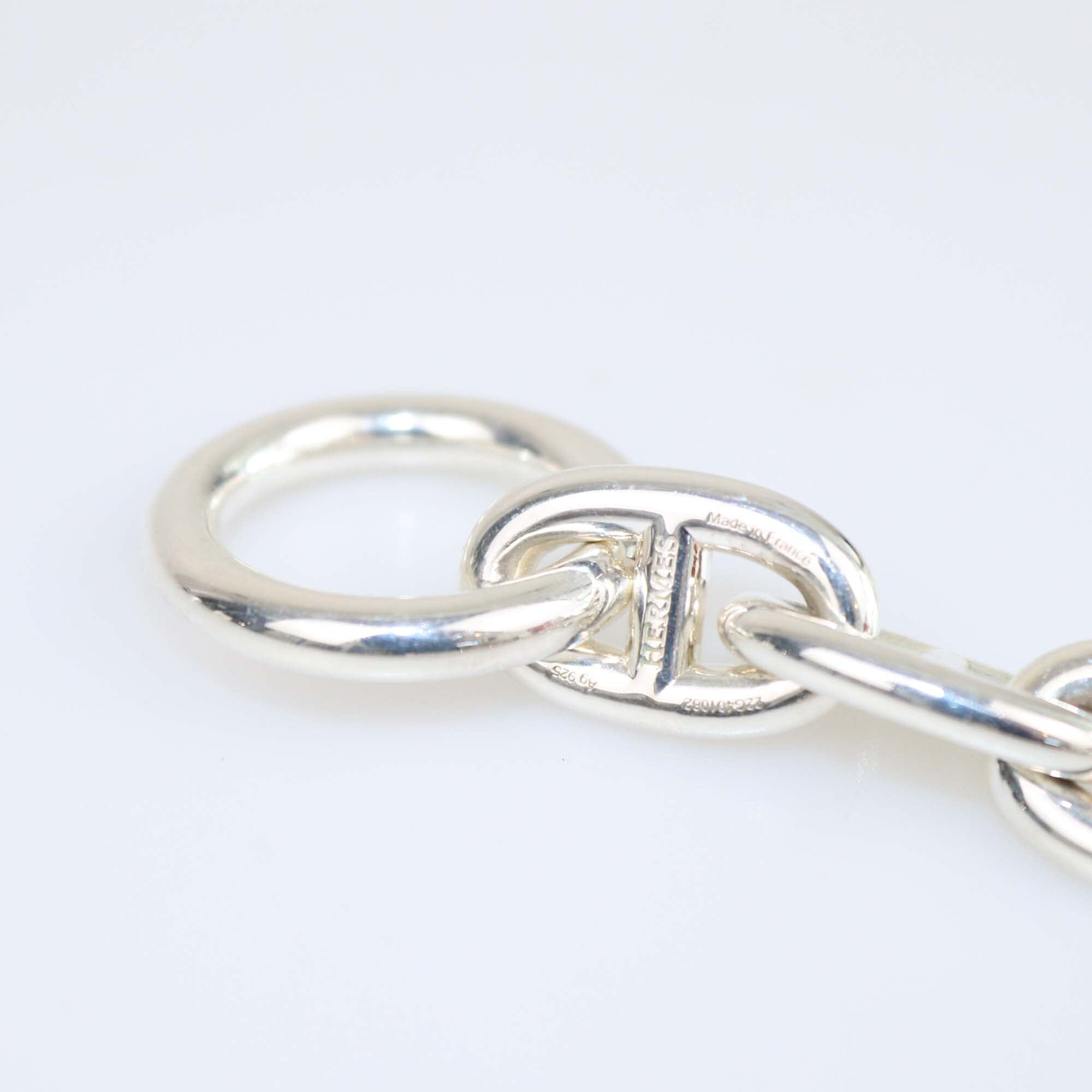 Hermes Silver Chaine D' Ancre Bracelet Medium Model Womens Hermes