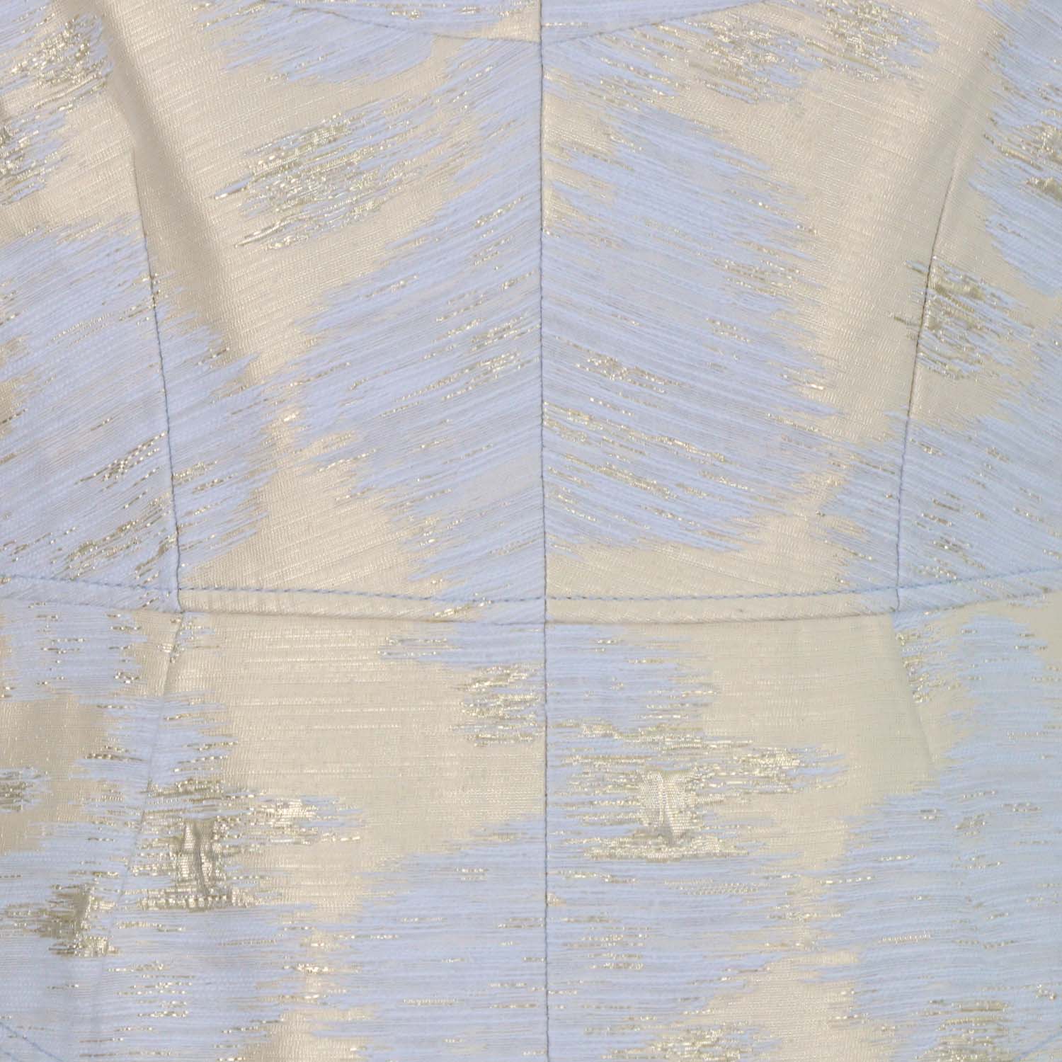 Paule Ka Cream/Grey Jacquard Mini Dress