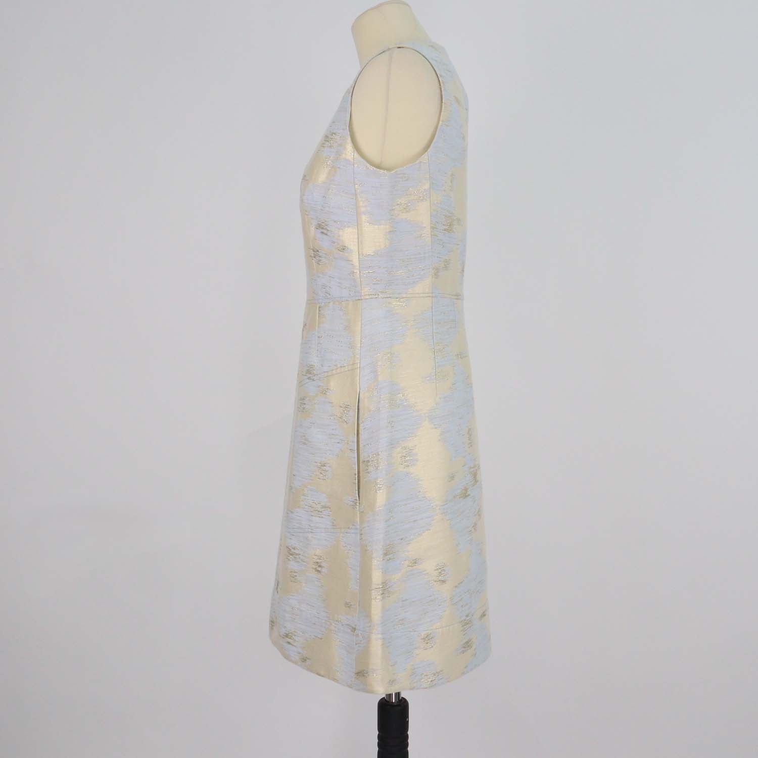 Paule Ka Cream/Grey Jacquard Mini Dress