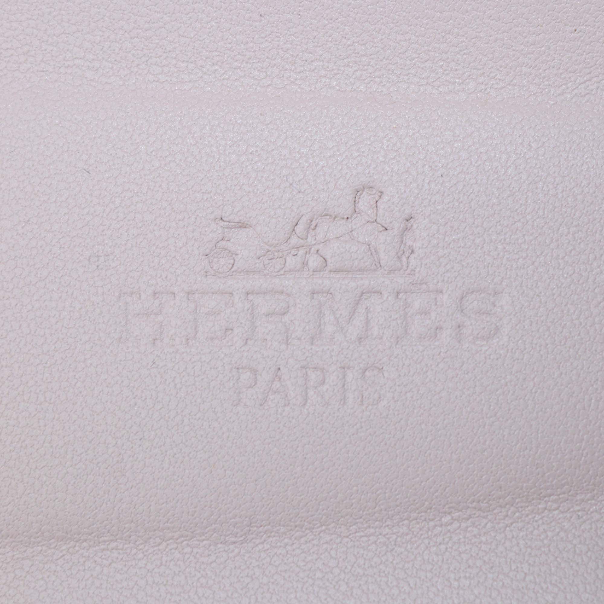 Hermes Rose Porcelaine Epsom Leather Oran Sandals