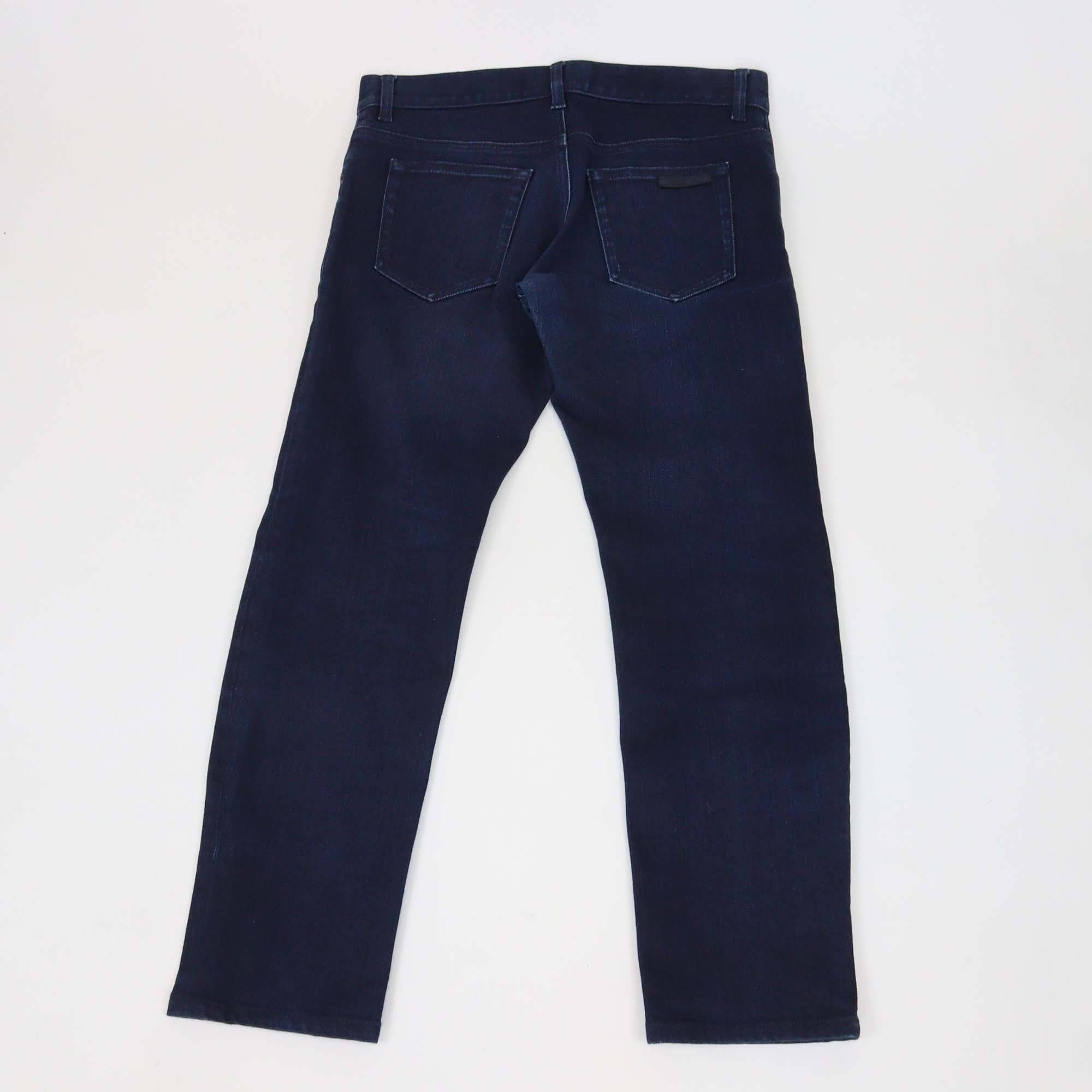 Prada Dark Blue Denim Tapered Fit Pants