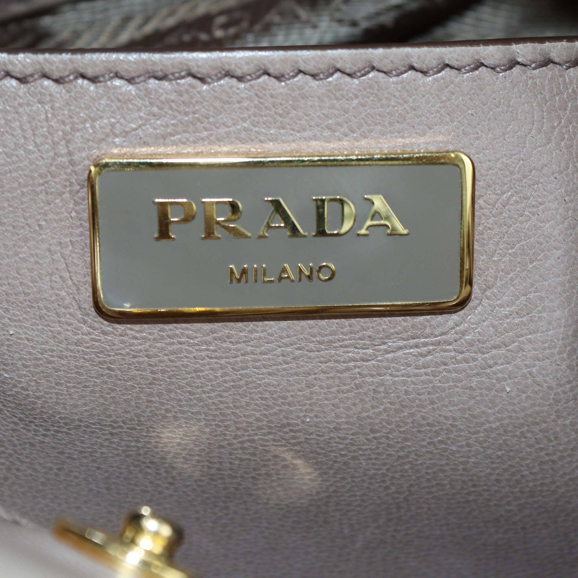 Prada Beige Bow Tote Womens Prada