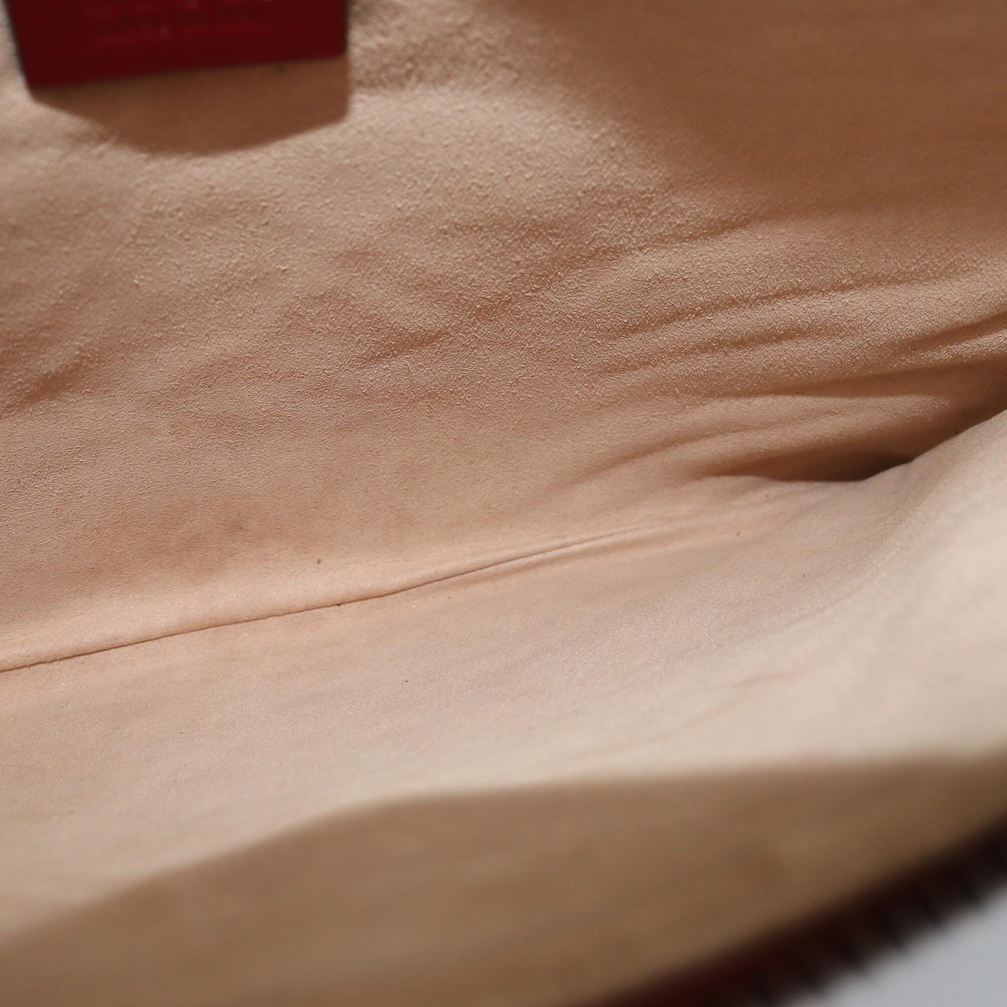 Gucci Red Matelasse GG Marmont Pouch Womens Gucci