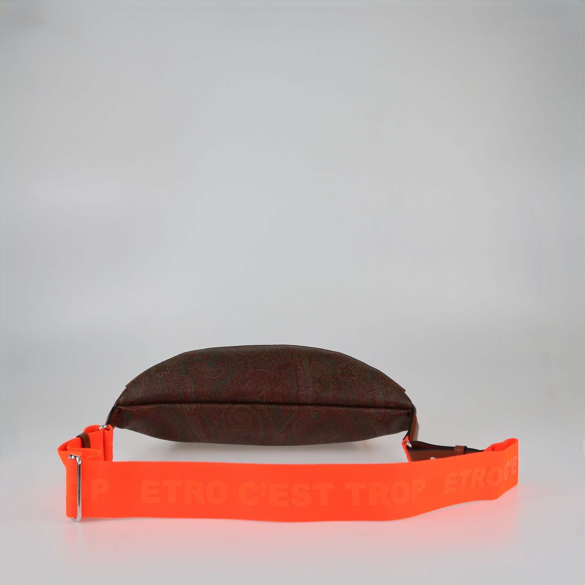 Etro Brown Paisley Pegaso Belt Bag Womens Etro
