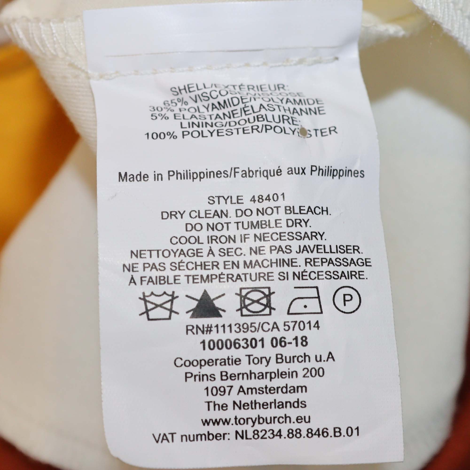 Tory Burch Multicolor Colorblock Mya Dress