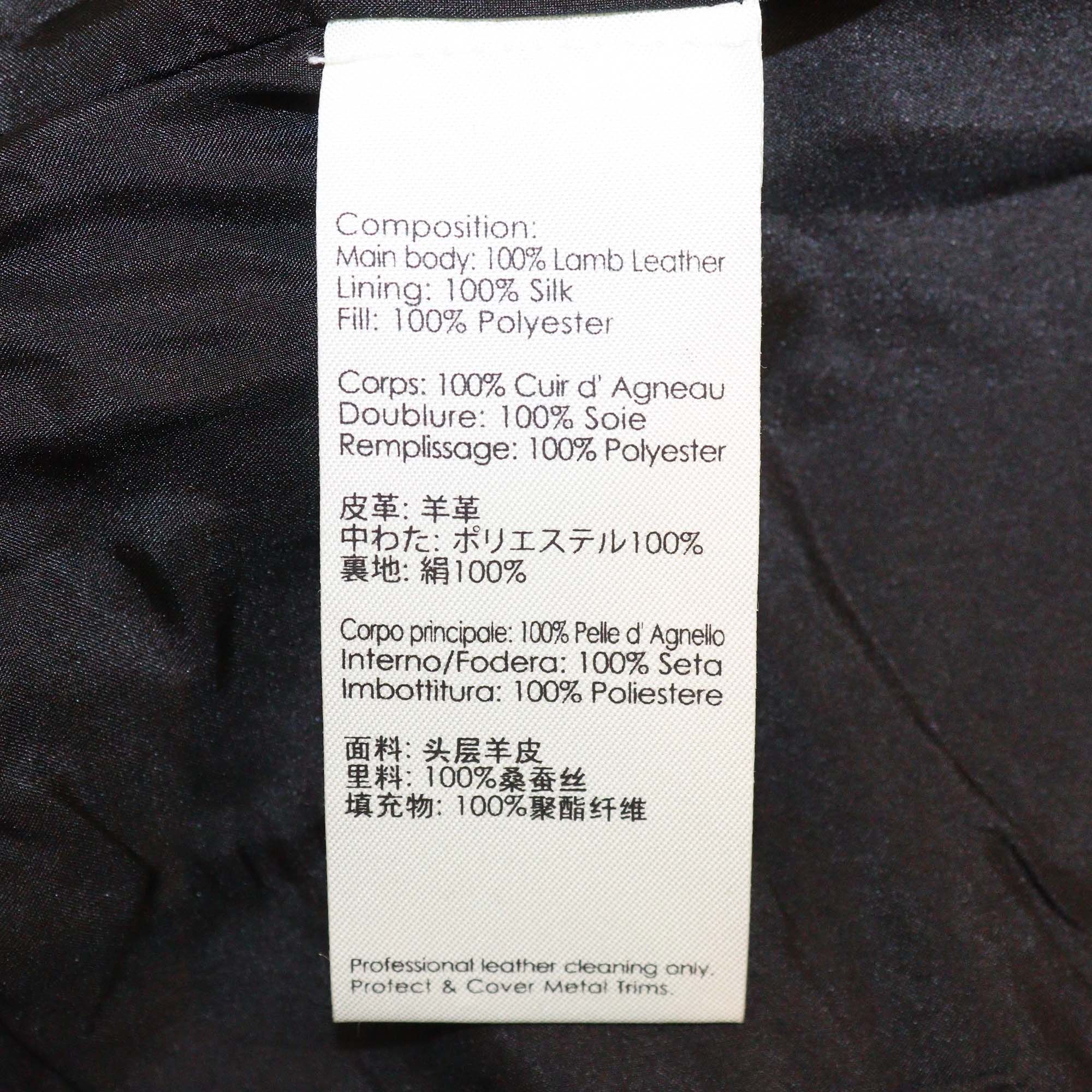 3.1 Phillip Lim Black Lamb Leather Zip Front & Pocket Biker Jacket