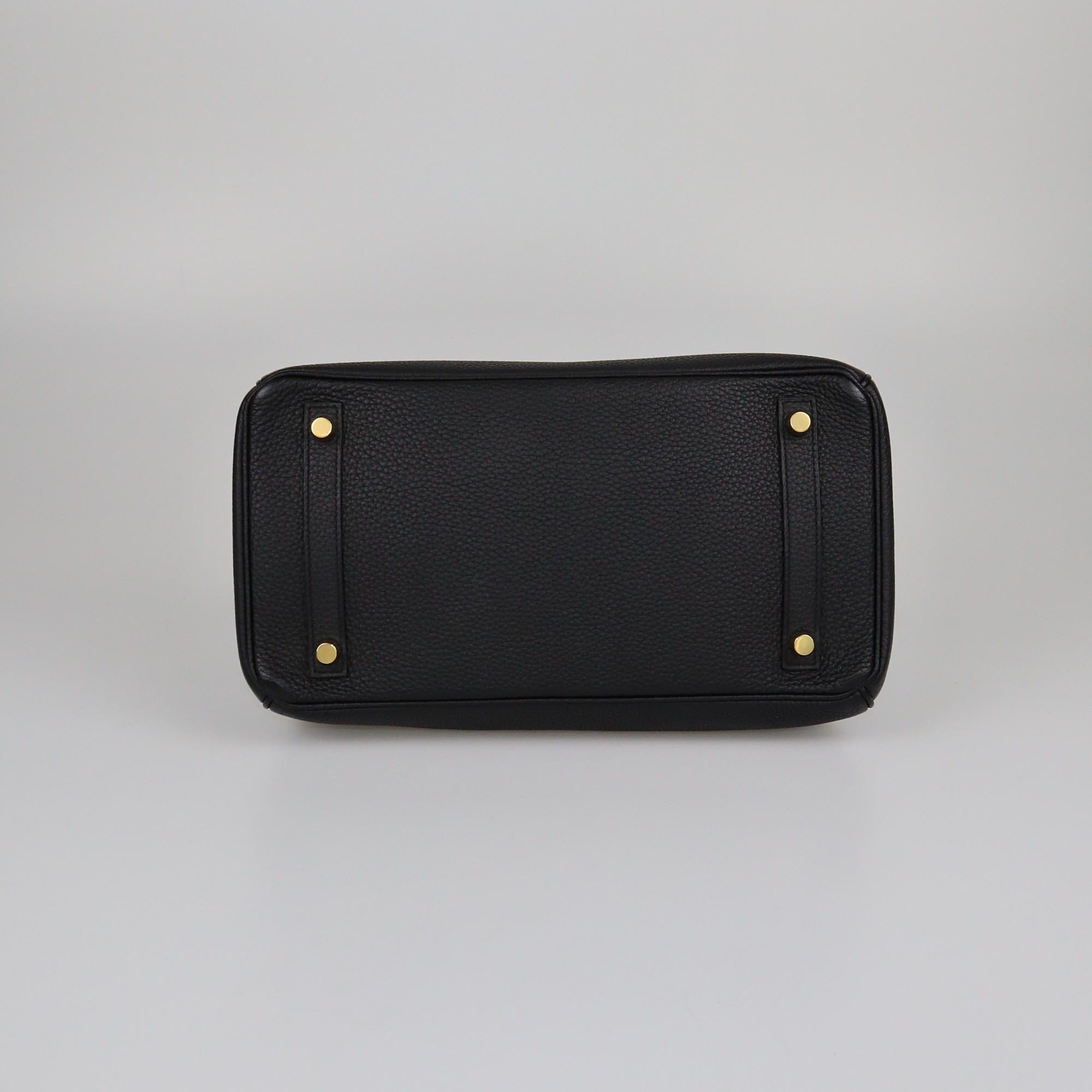 Hermes Black Matt Alligator & Togo Birkin Touch 30 Bag Womens Hermes