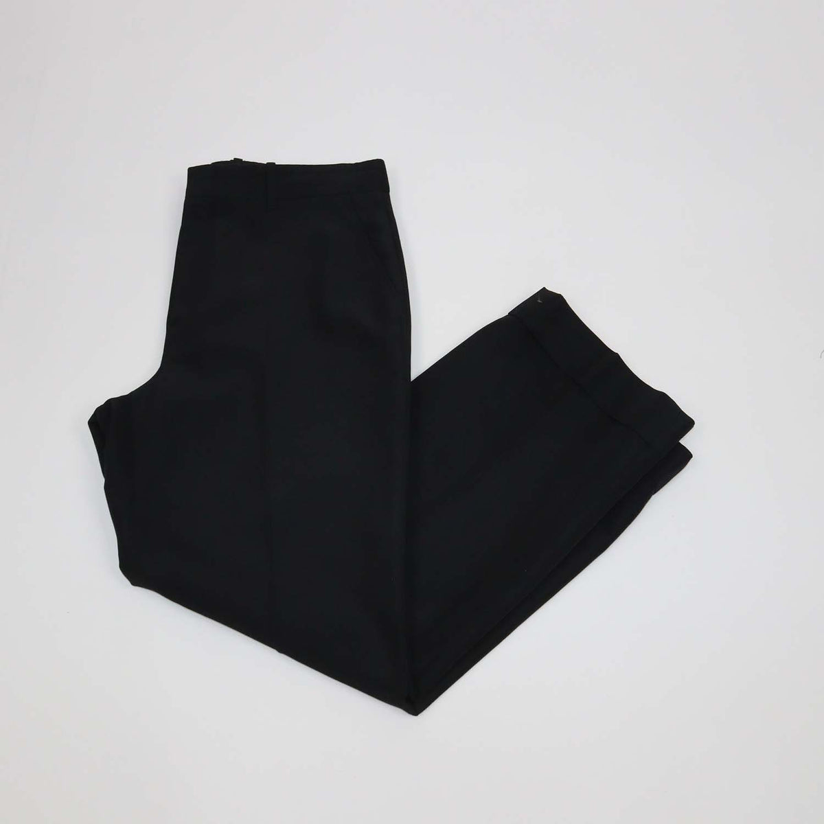 Gucci Black Cotton Viscose Straight Leg Pants