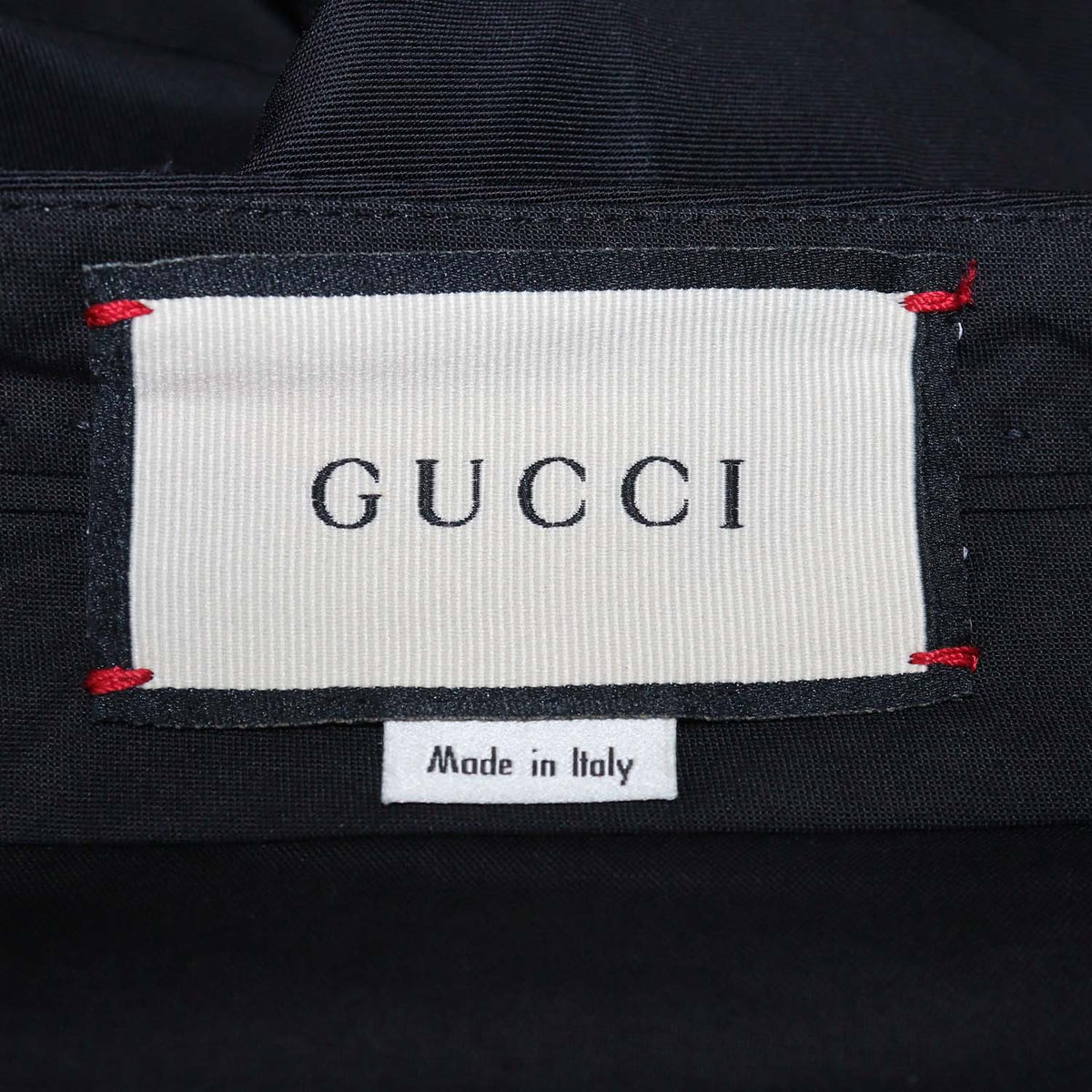 Gucci Black Cotton Viscose Straight Leg Pants