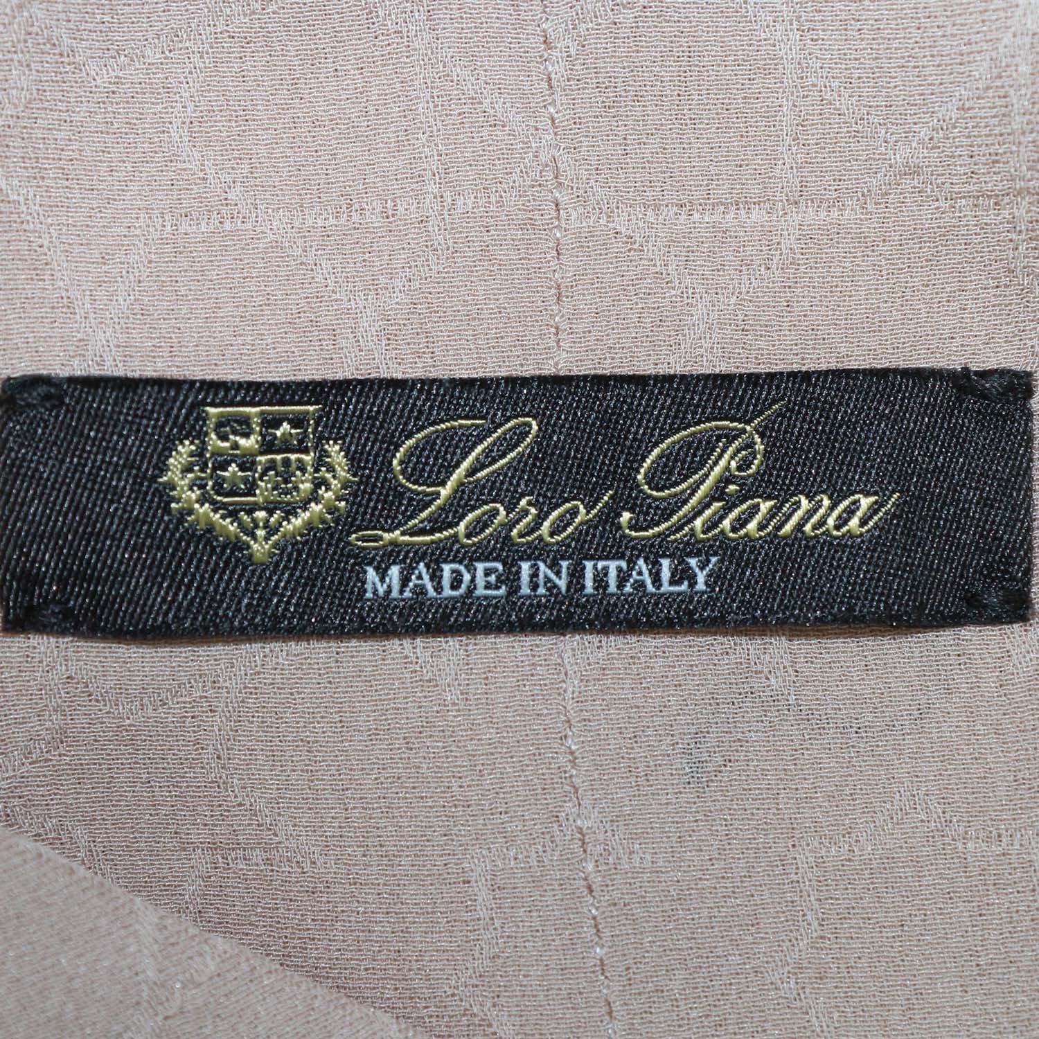 Loro Piana Beige Silk Ceramic Mandala Long Batwing Sleeves Patricia Shirt