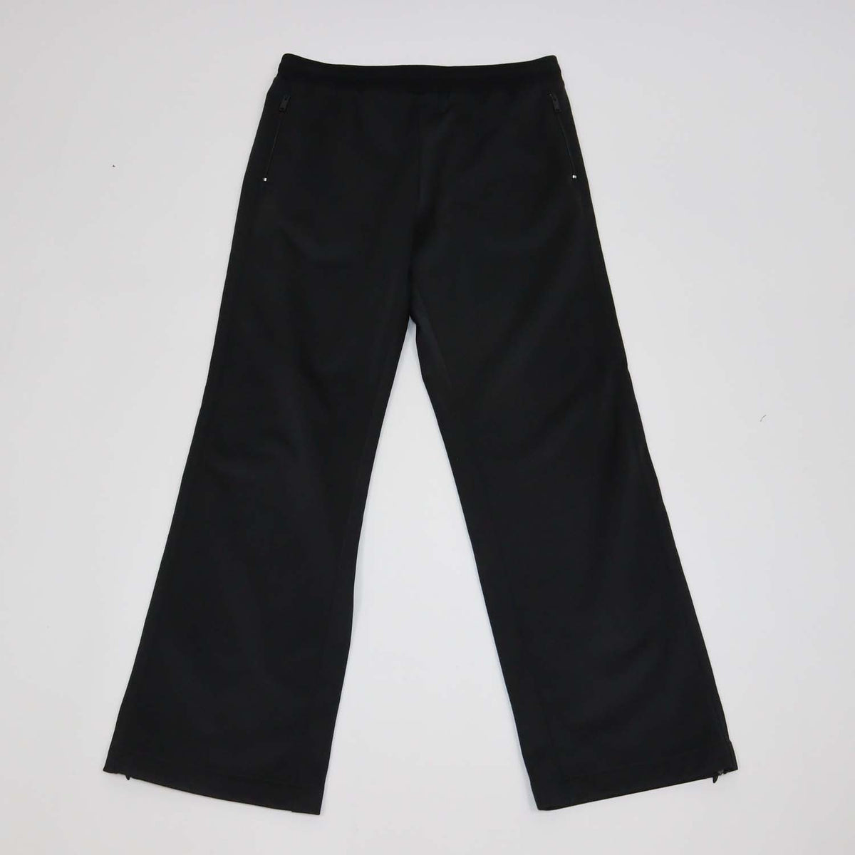 Valentino Black Polyester VLTN Straight Leg Pants