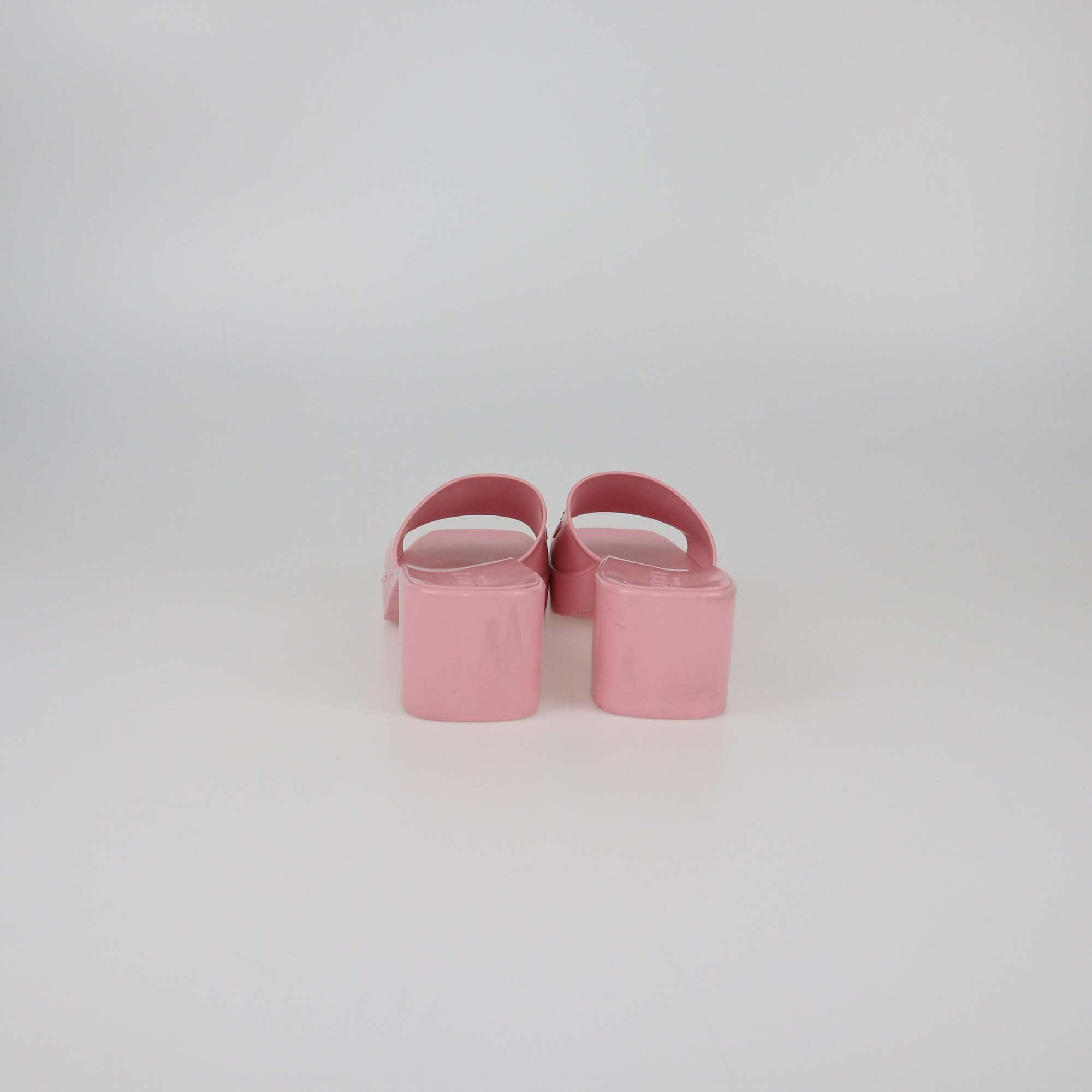 Gucci Pink Slide Sandals Womens Gucci