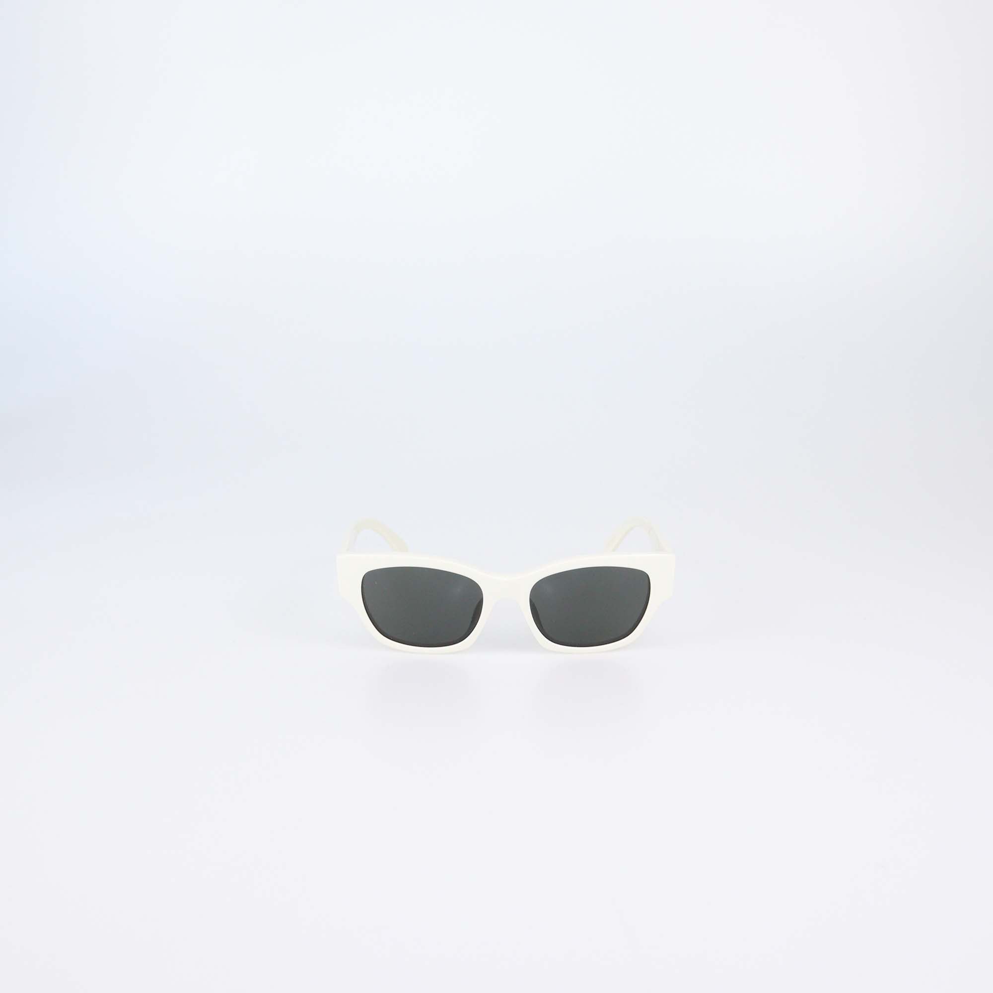 Celine White/Black Rectangular Sunglasses