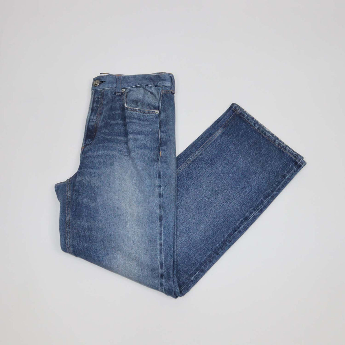 Rag & Bone Blue Soft Denim Straight Leg Pants