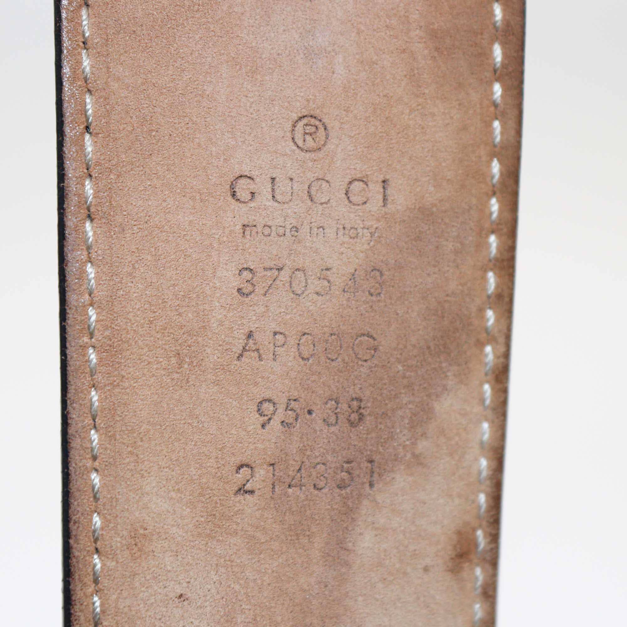 Gucci Black Interlocking G Buckle Belt Accessories Gucci