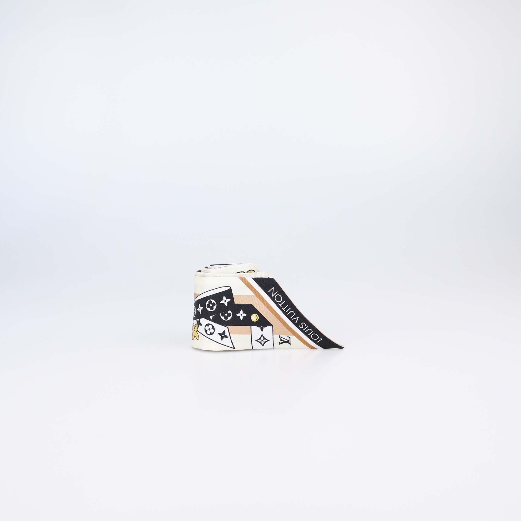 Louis Vuitton Black Silk LV Bow BB Bandeau
