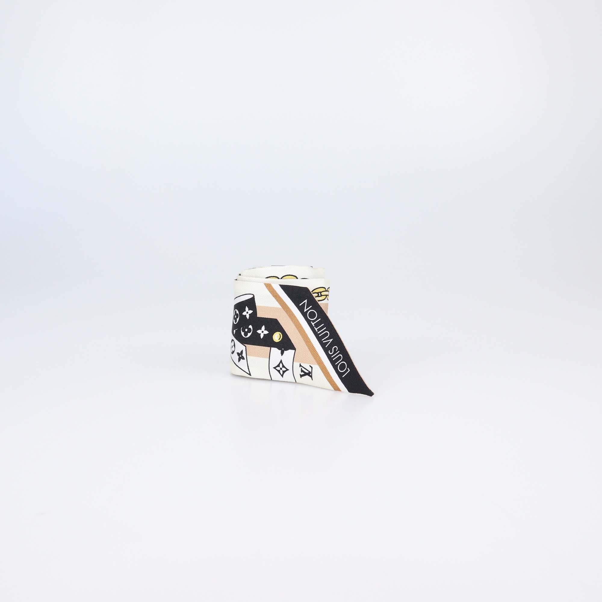 Louis Vuitton Black Silk LV Bow BB Bandeau