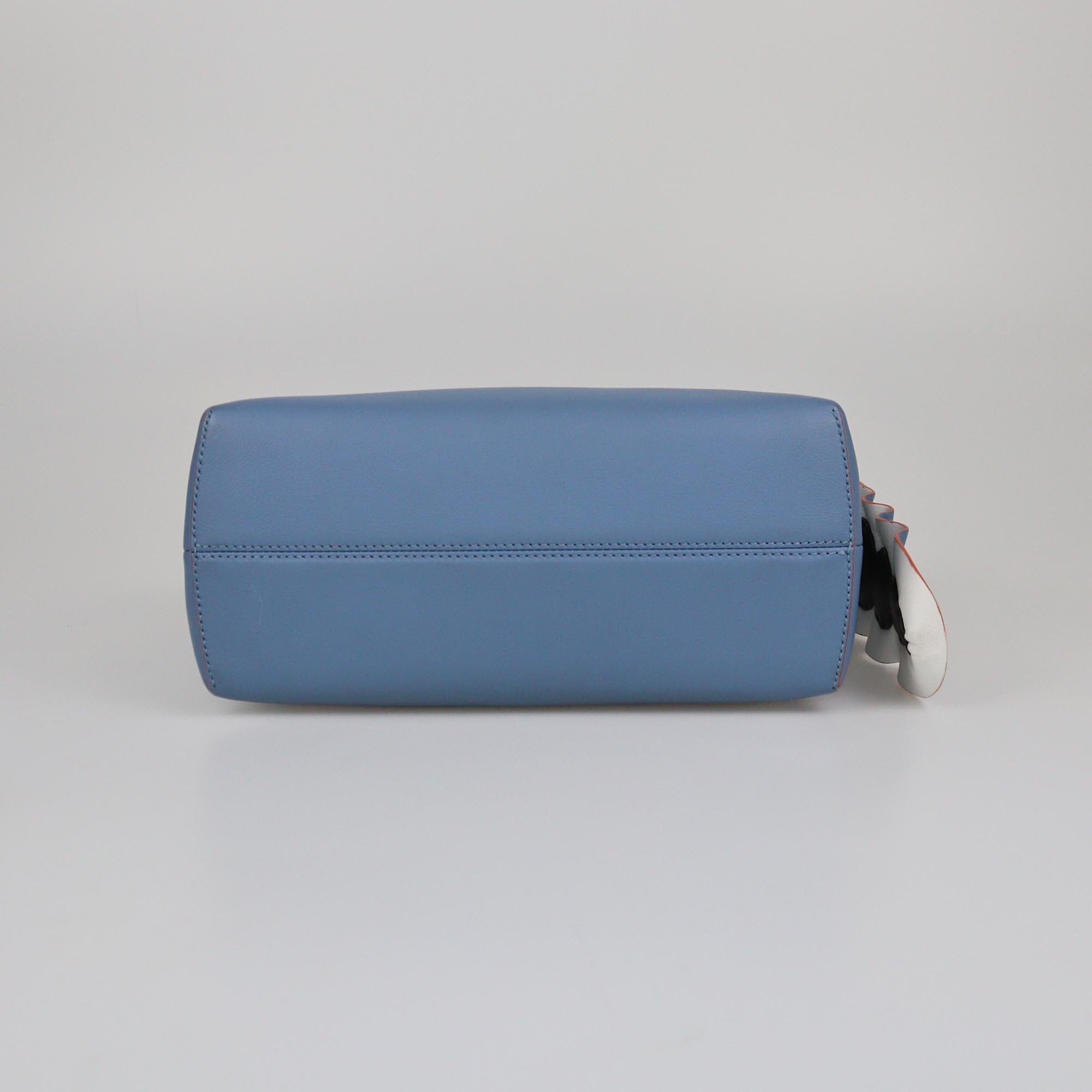 Fendi Blue Small Scalloped By The Way Bag Womens Fendi