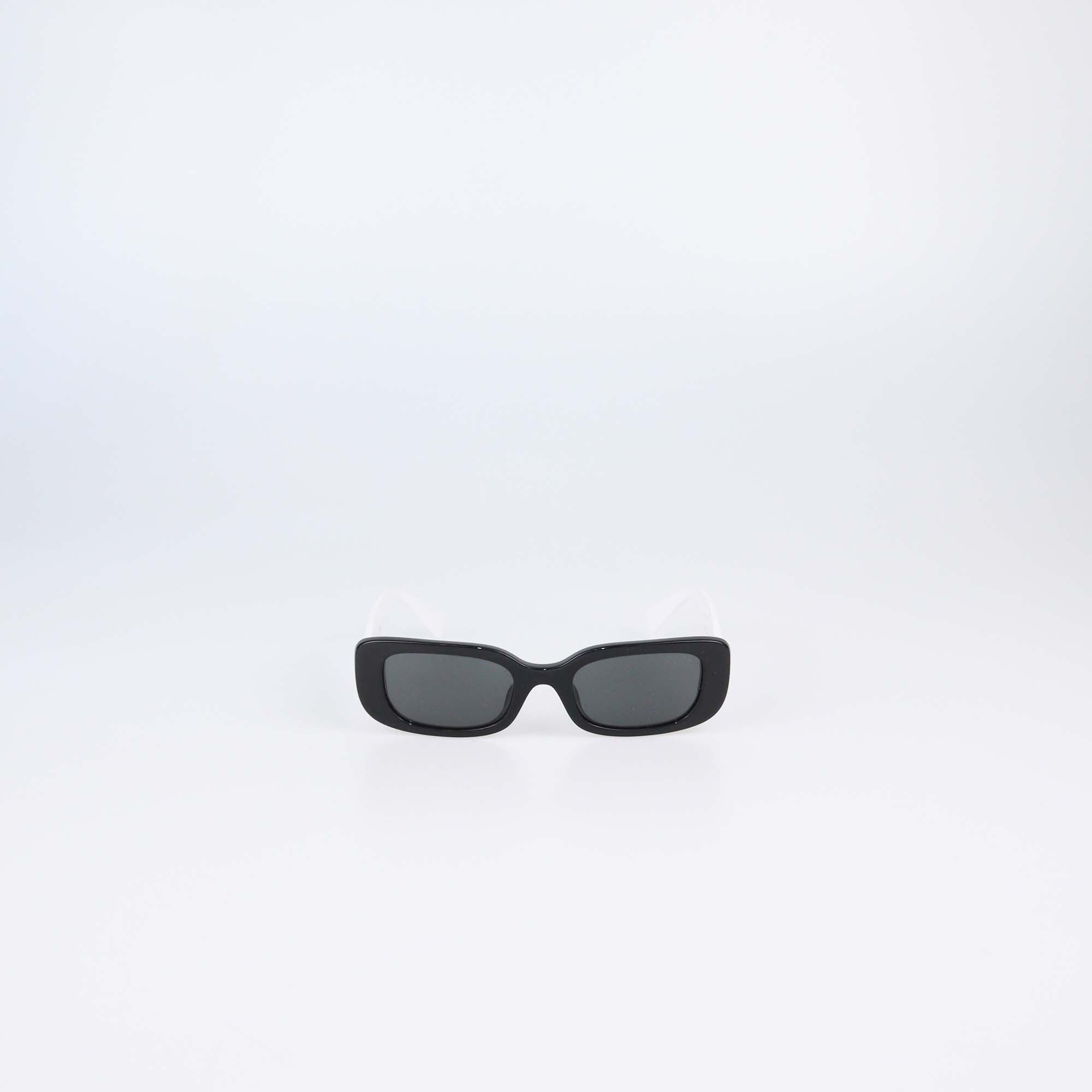 Miu Miu Black/White Rectangular Sunglasses