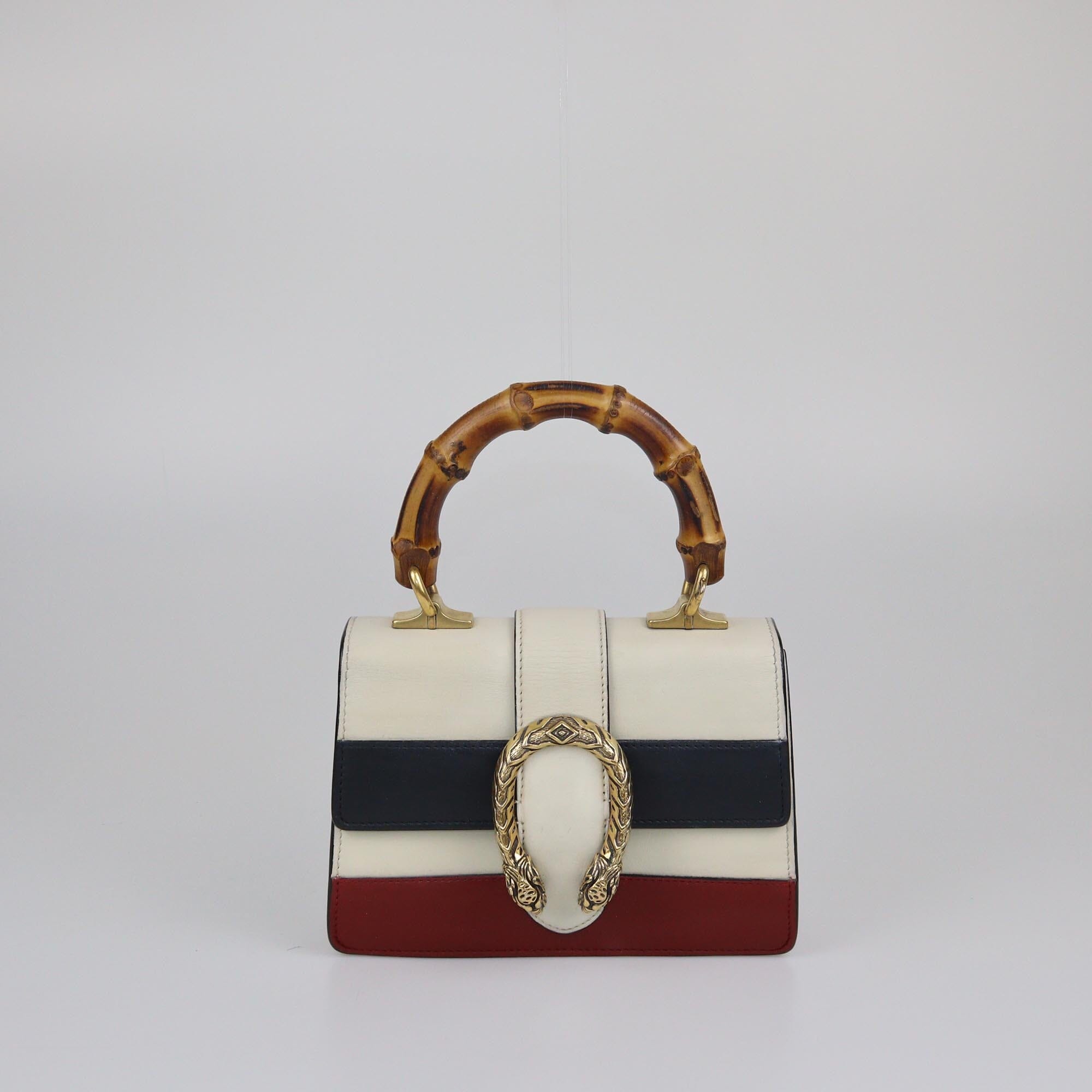 Gucci Tricolor Mini Dionysus Bamboo Top Handle Bag Womens Gucci