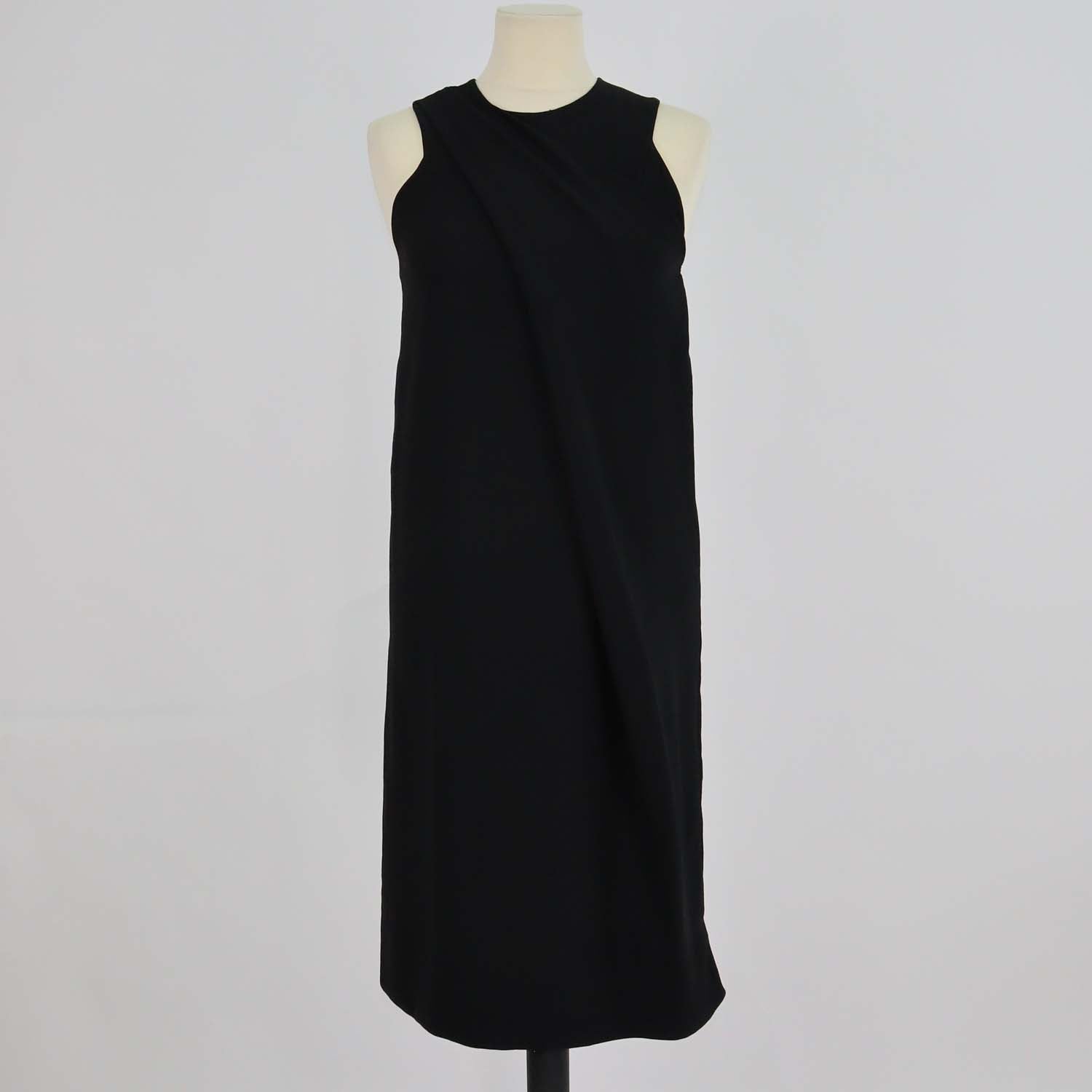 By Malene Birger Black Silk Sleeveless Mini Dress