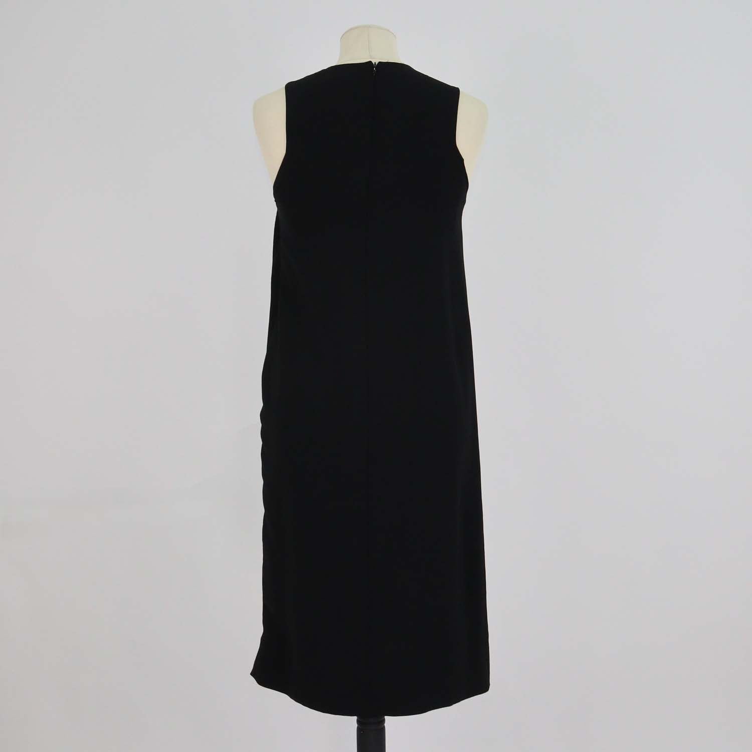 By Malene Birger Black Silk Sleeveless Mini Dress