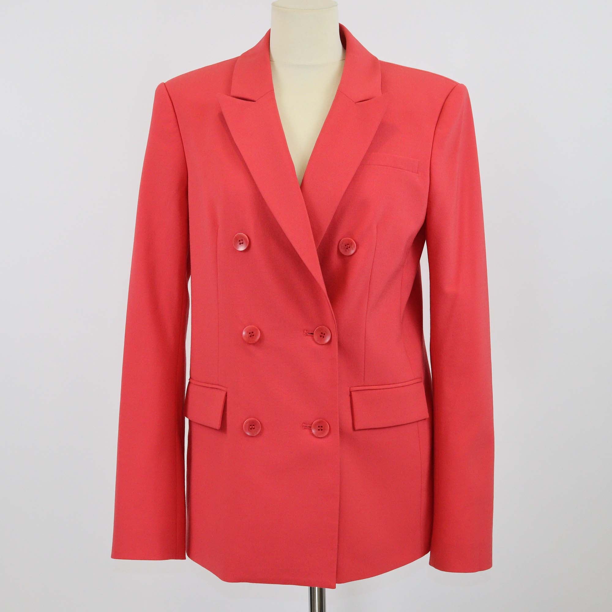 Tibi Pink Double Breasted Blazer
