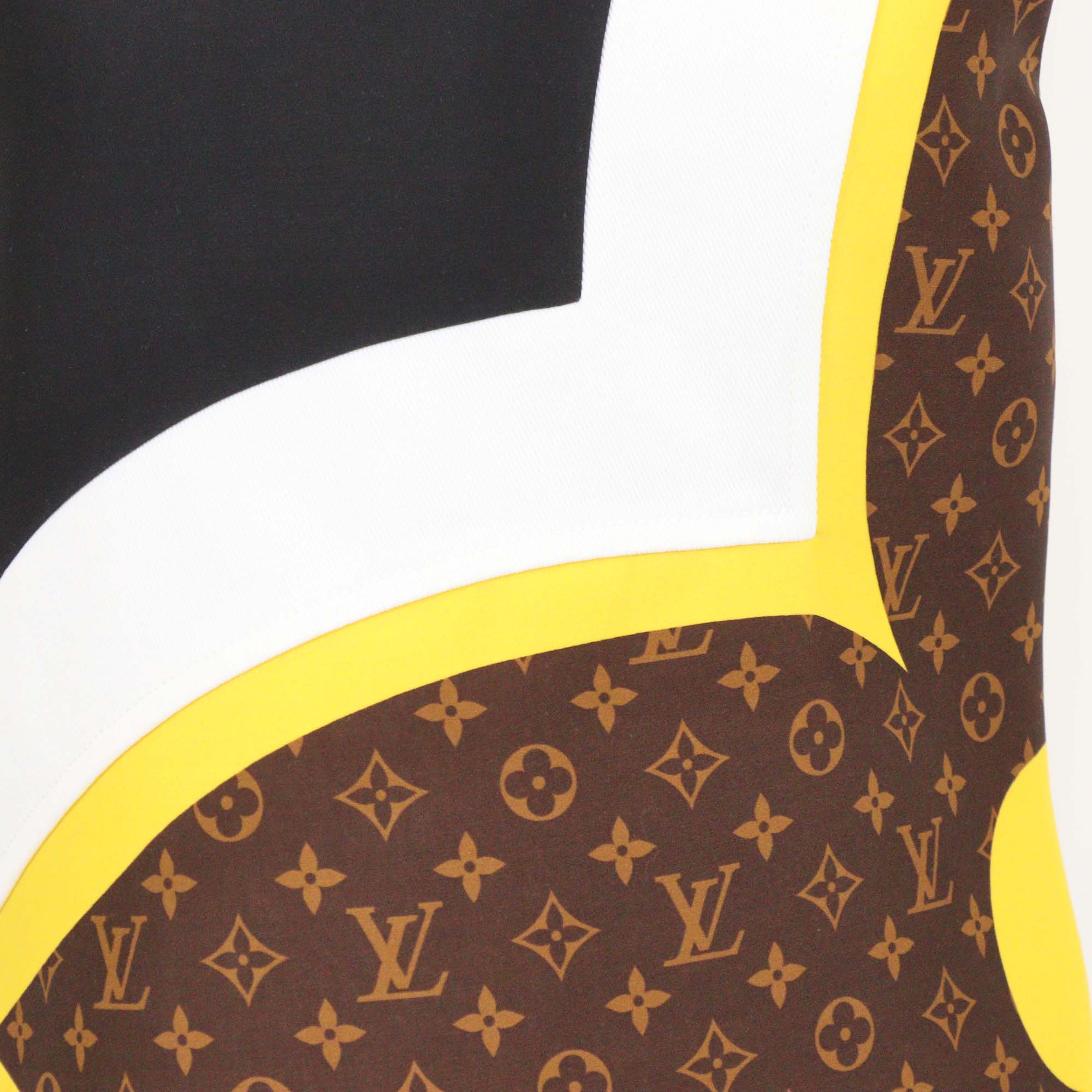 Louis Vuitton Monogram Wool Blended Printed Striped Sleeveless Top