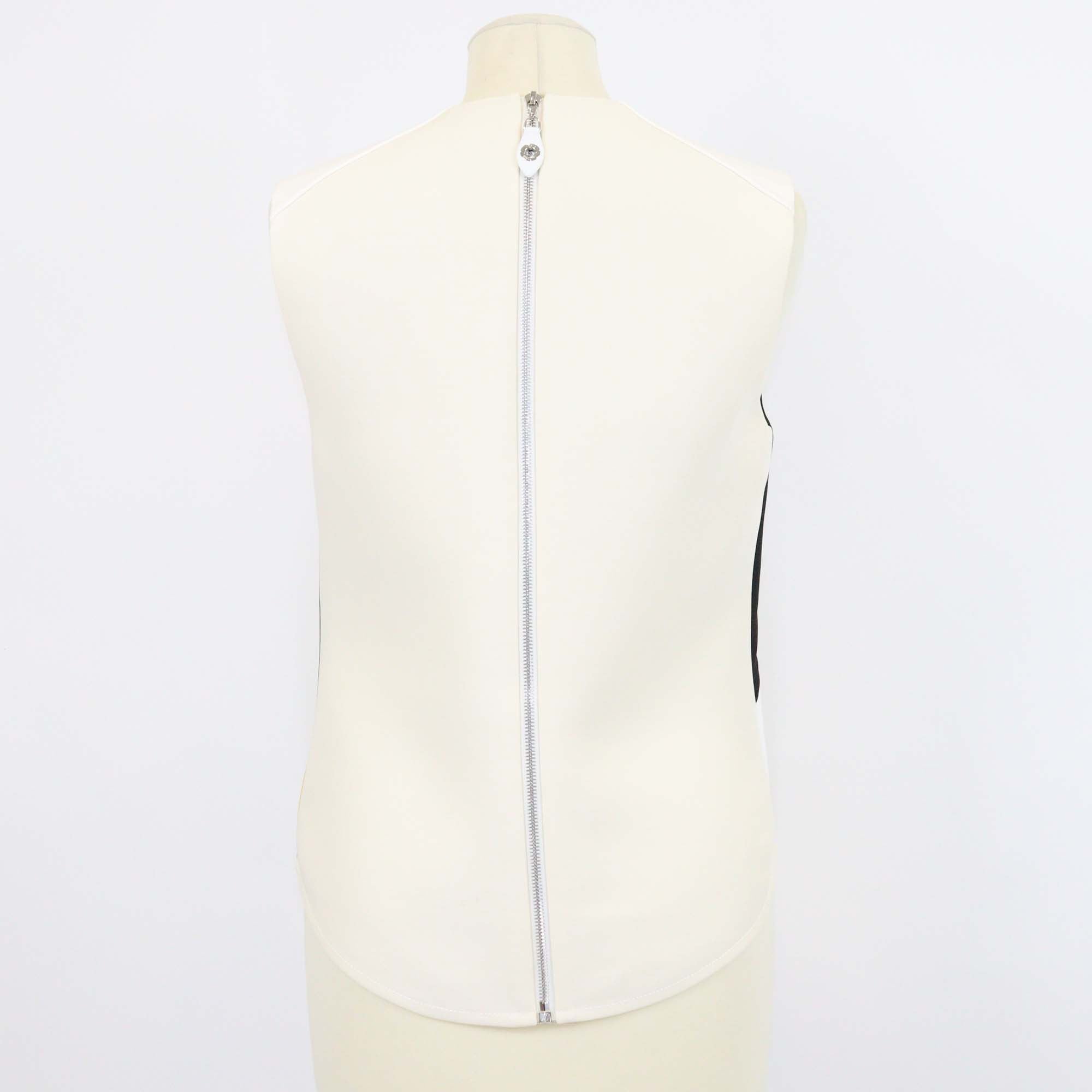 Louis Vuitton Monogram Wool Blended Printed Striped Sleeveless Top