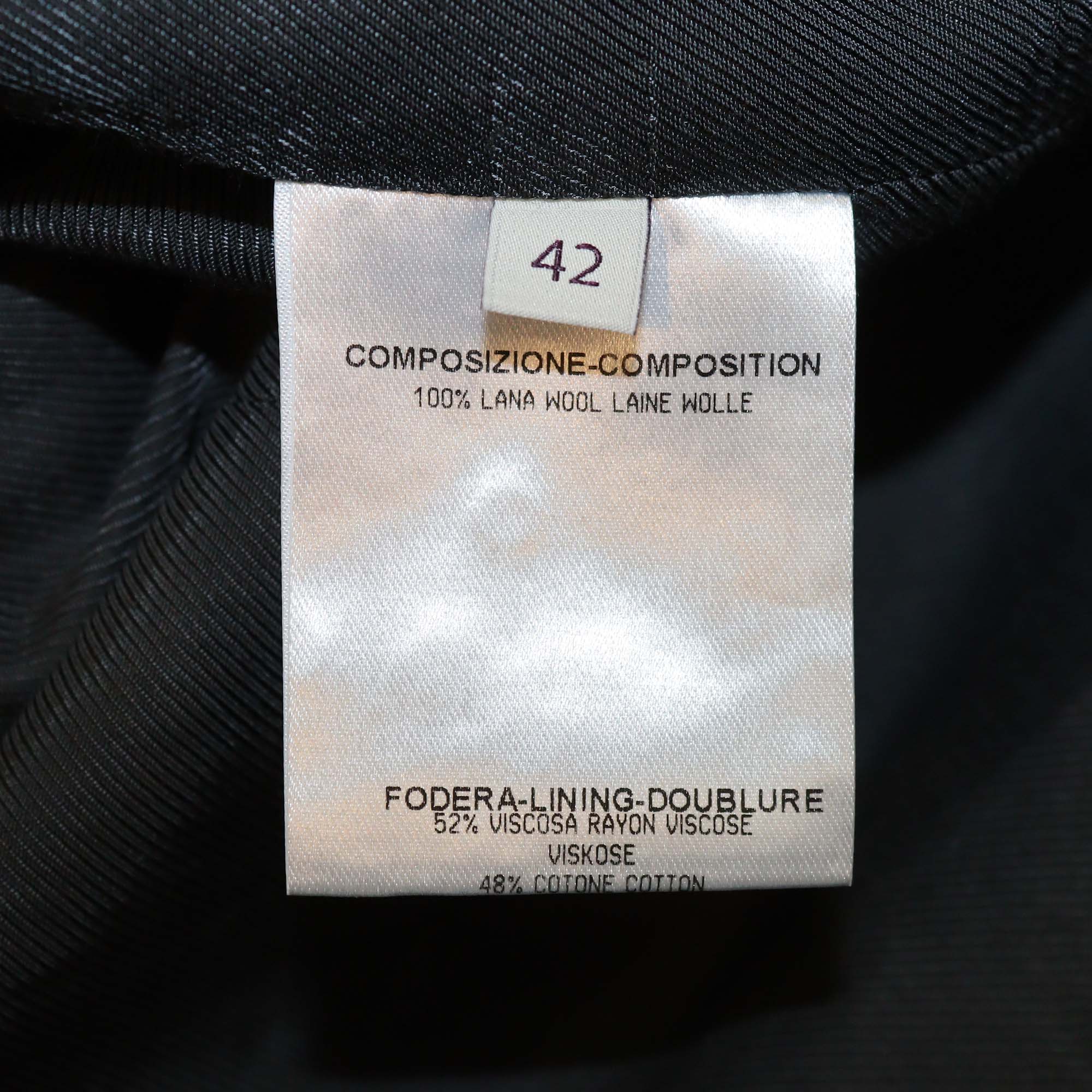 Stella McCartney Anthracite Wool Studded Single Breasted Blazer