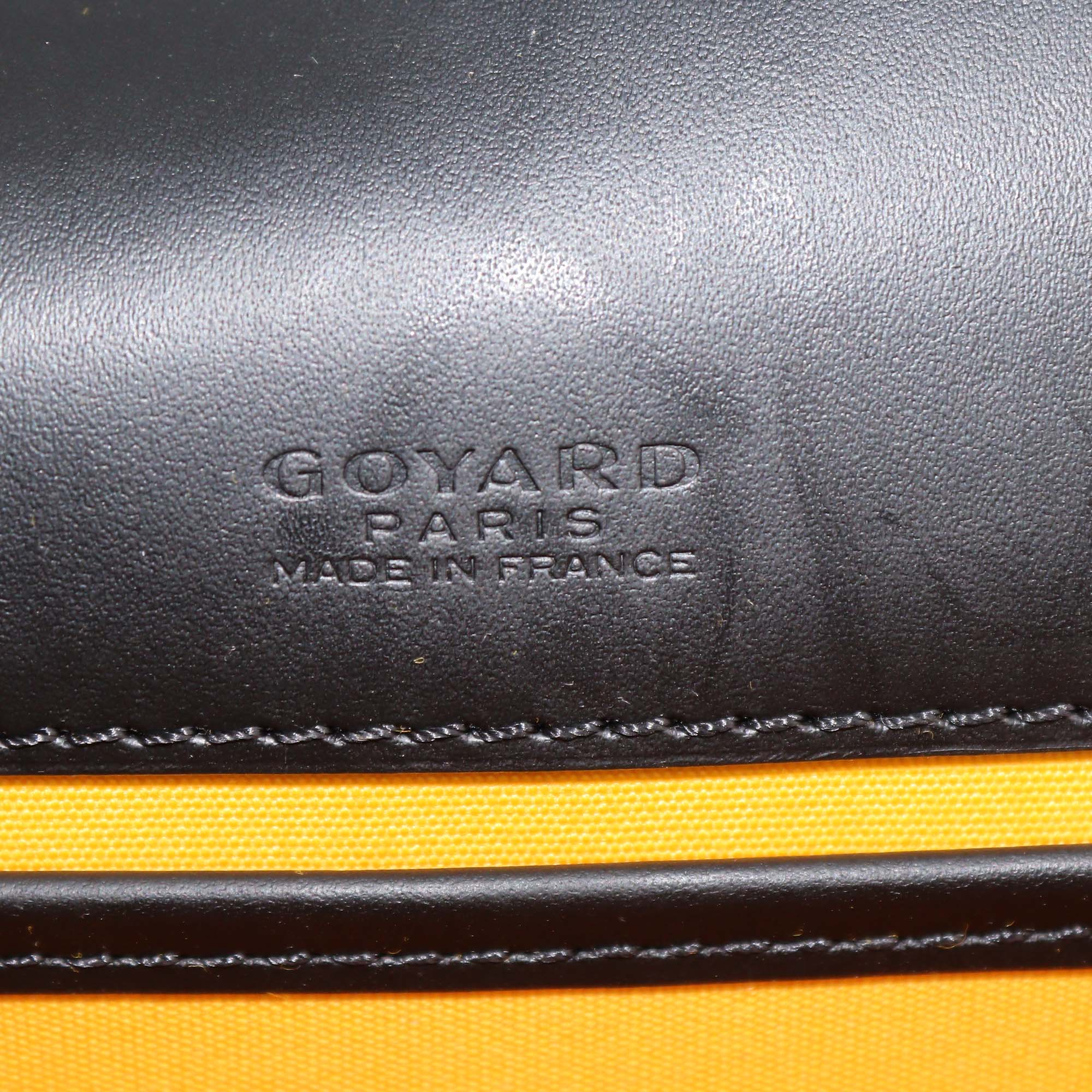 Goyard Black Goyardine Coated Canvas Belvedere PM Bag