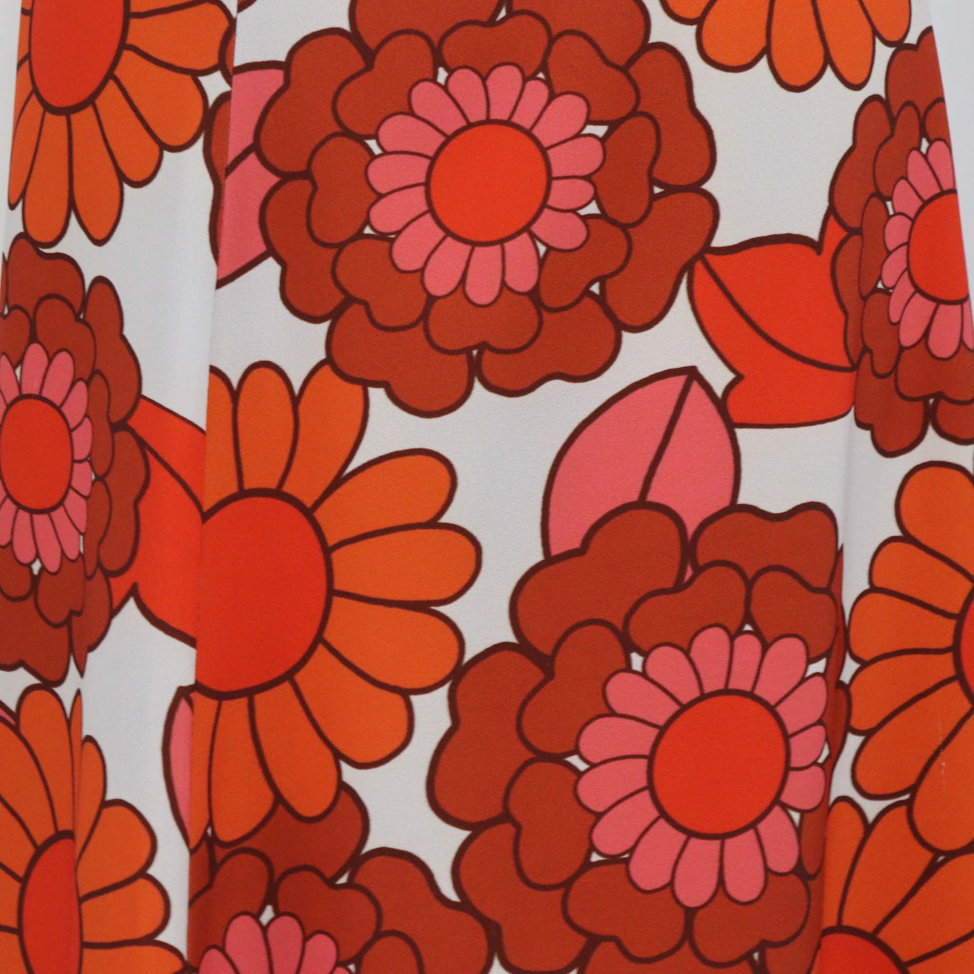 Dodo Bar Or Orange Floral Print Maxi Skirt