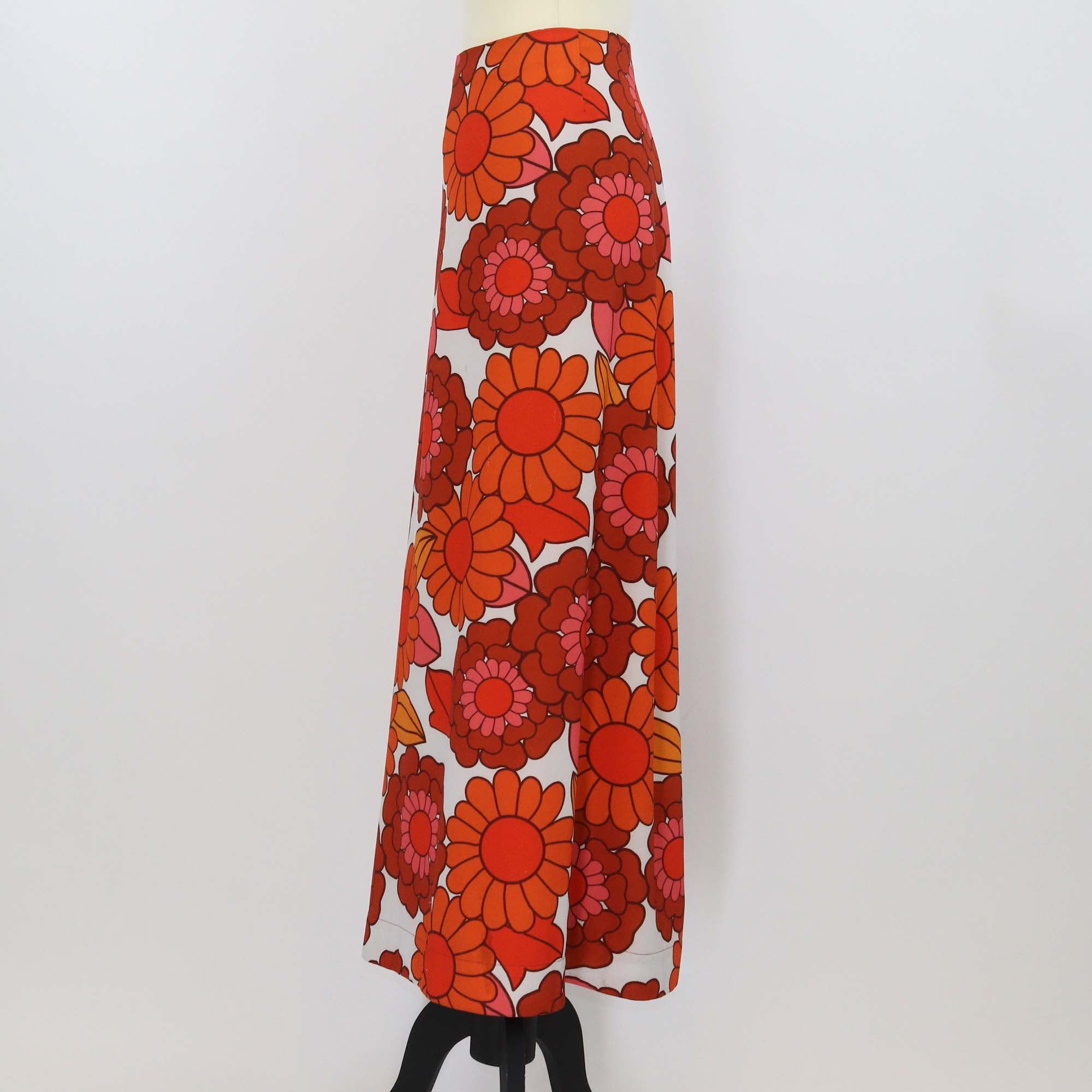 Dodo Bar Or Orange Floral Print Maxi Skirt