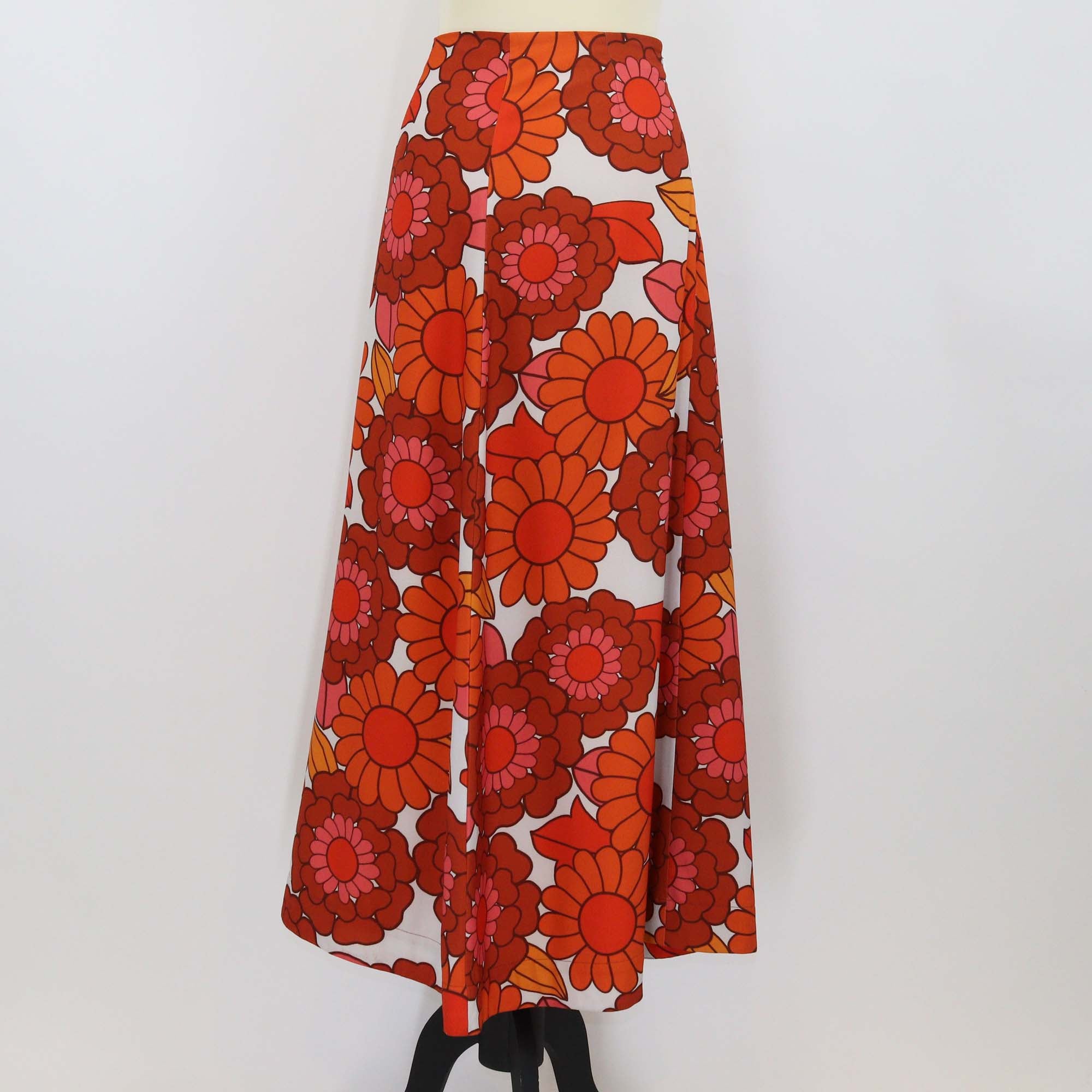 Dodo Bar Or Orange Floral Print Maxi Skirt