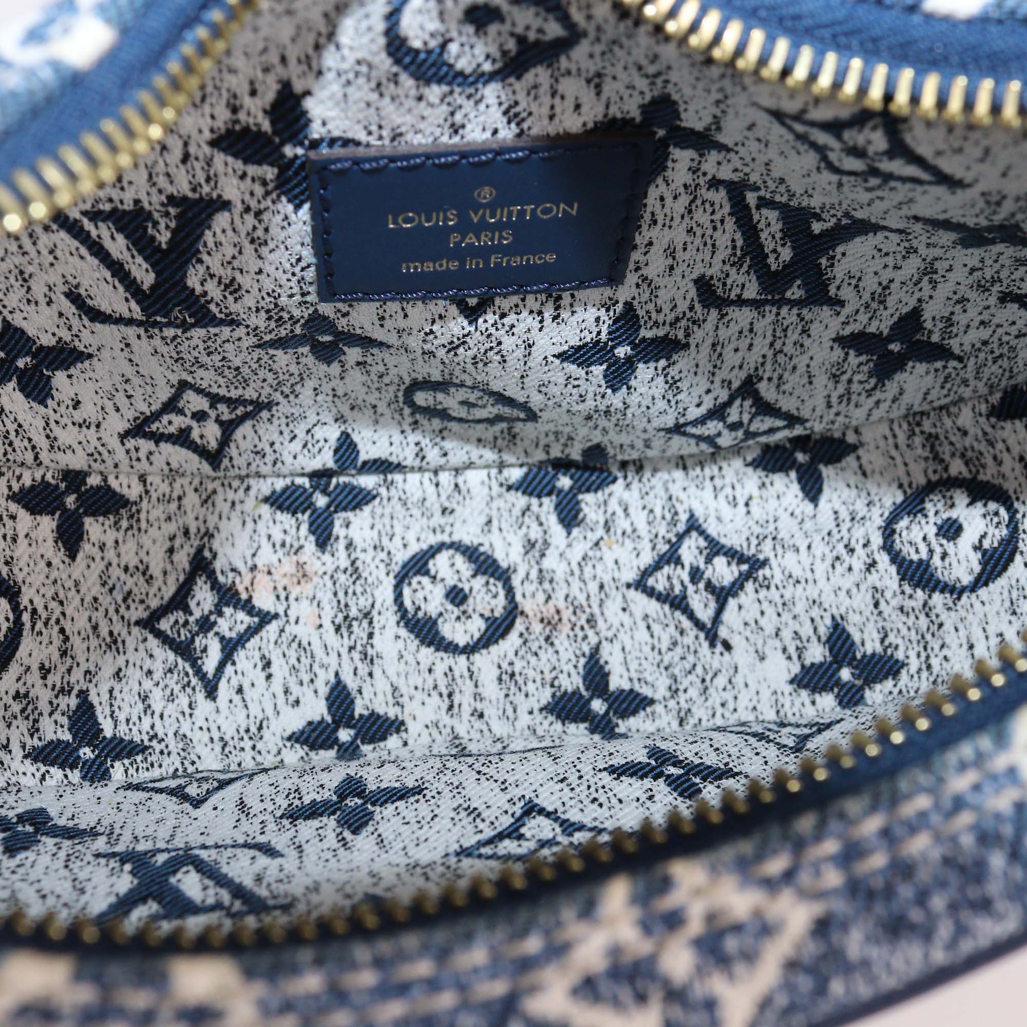 Louis Vuitton Blue Monogram Jacquard Denim Loop Bag