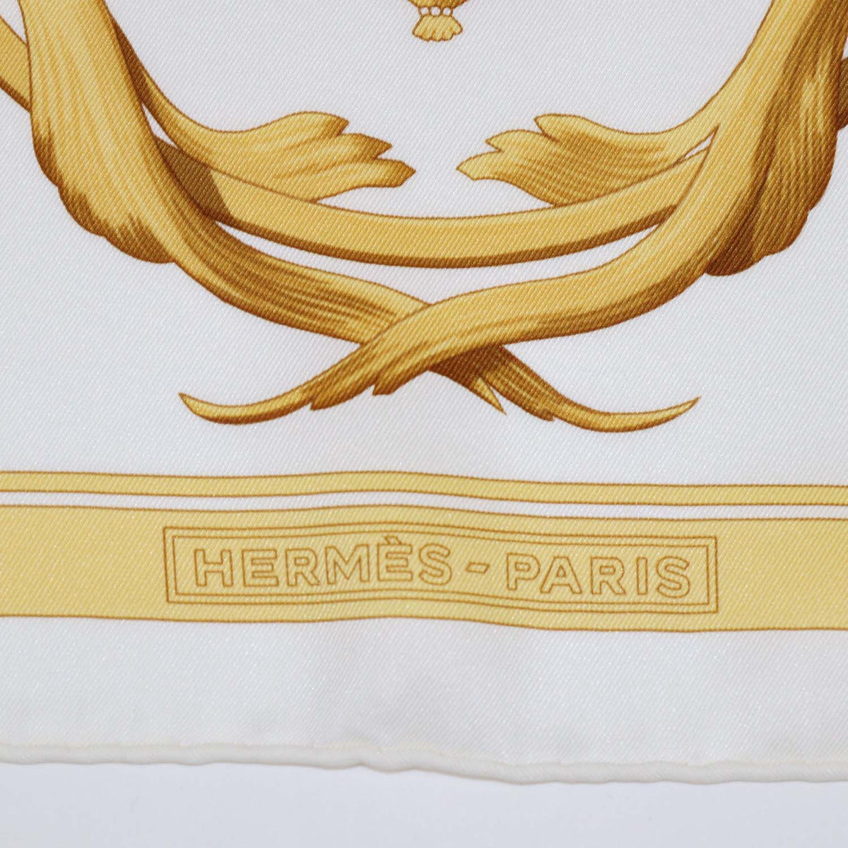 Hermes Multicolor Silk Couronnes Print Scarf 90