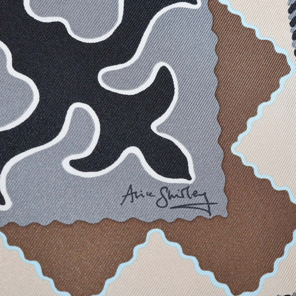 Hermes Multicolor Silk Appaloosa des Steppes Scarf 90