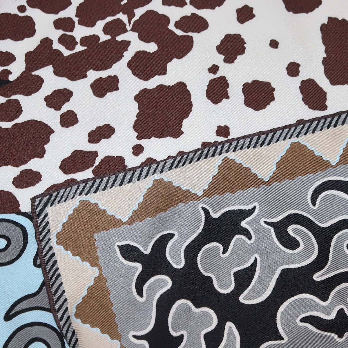 Hermes Multicolor Silk Appaloosa des Steppes Scarf 90