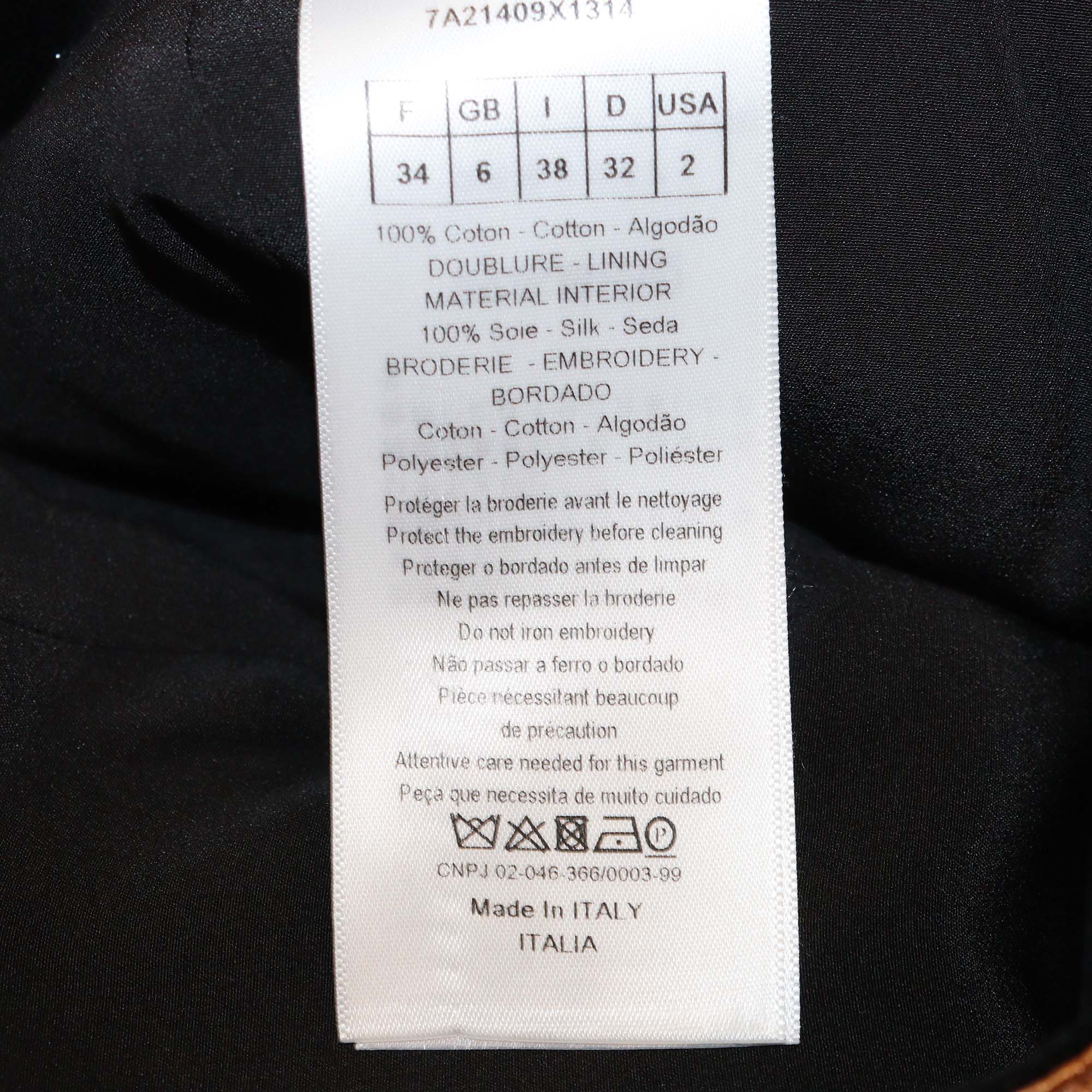 Christian Dior Multicolor Velvet Embroidered Patterned Mini Short