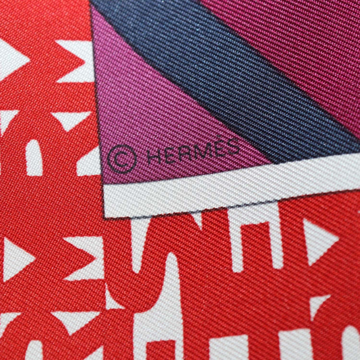 Hermes Multicolor Silk Ex-Libris en Cravates Scarf 90
