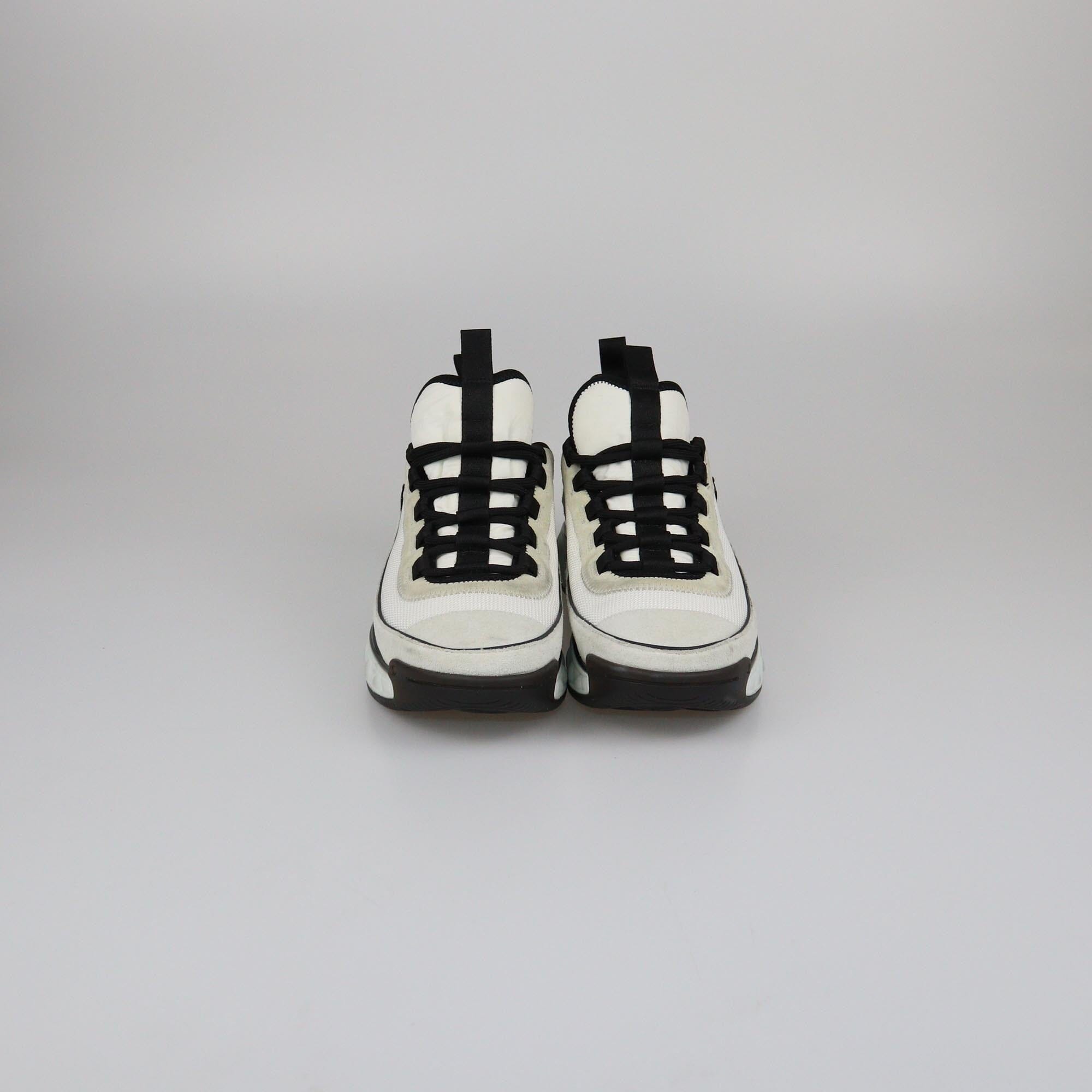 Chanel White Trainer Low Top Sneakers Womens Chanel