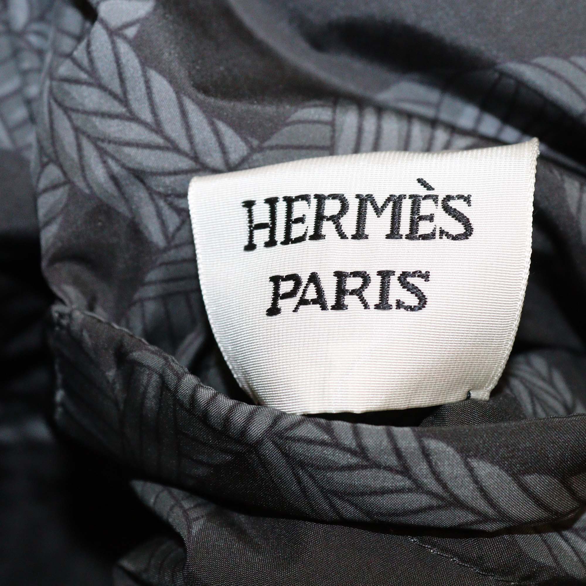 Hermes Grey Polyester Palefroi Remix Reversible Jacket