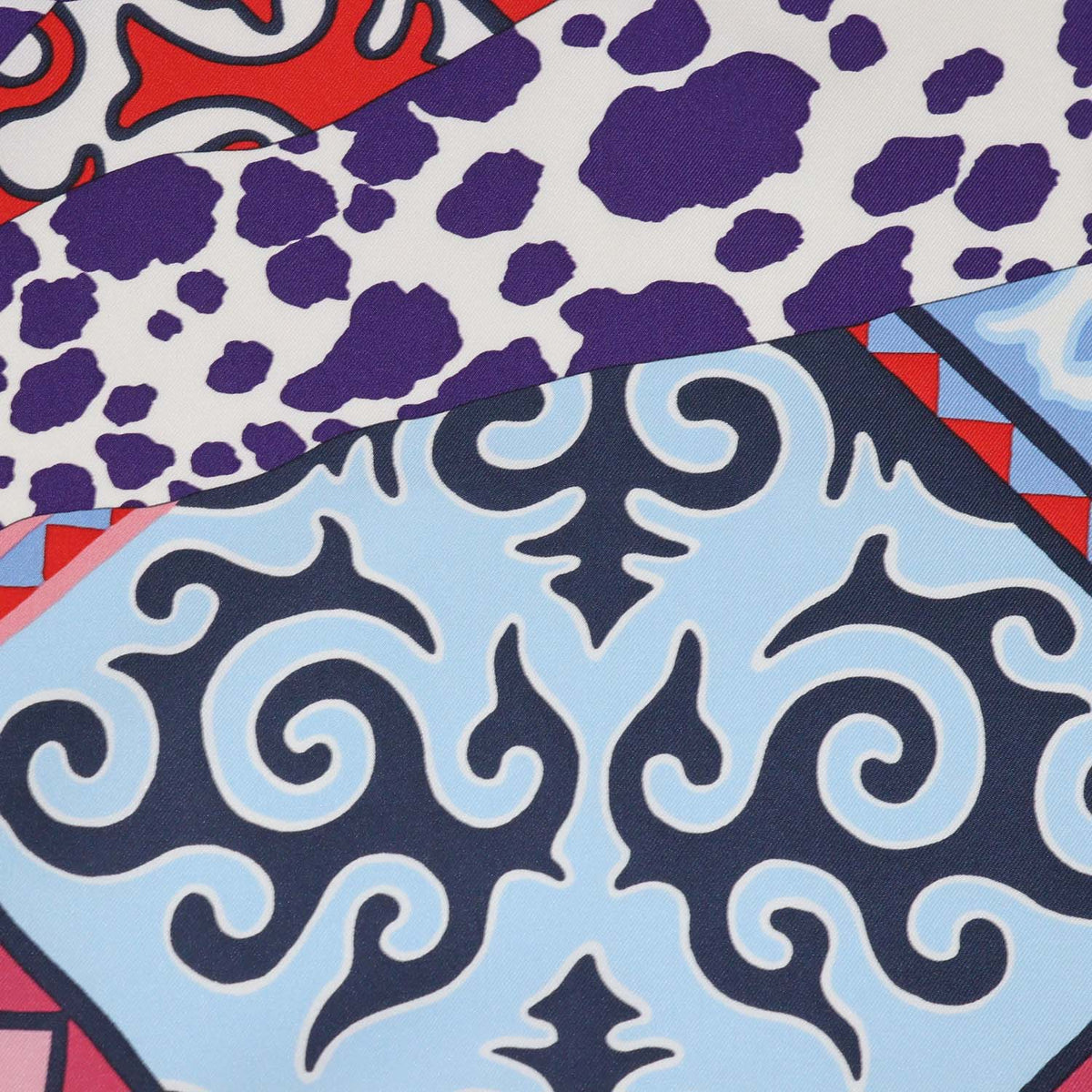 Hermes Multicolor Silk Appaloosa des Steppes Scarf 90