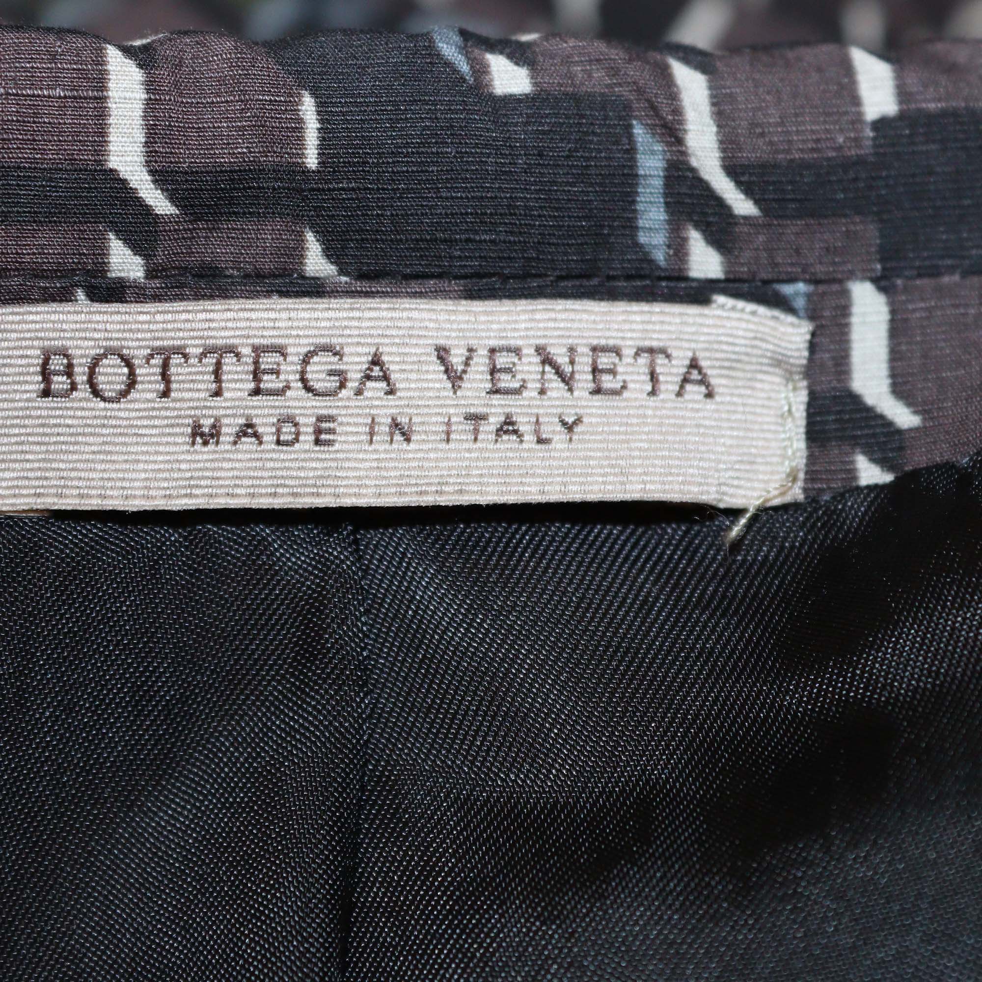 Bottega Veneta Multicolor Cubic Camouflage Double Breasted Jacket & Pants Set