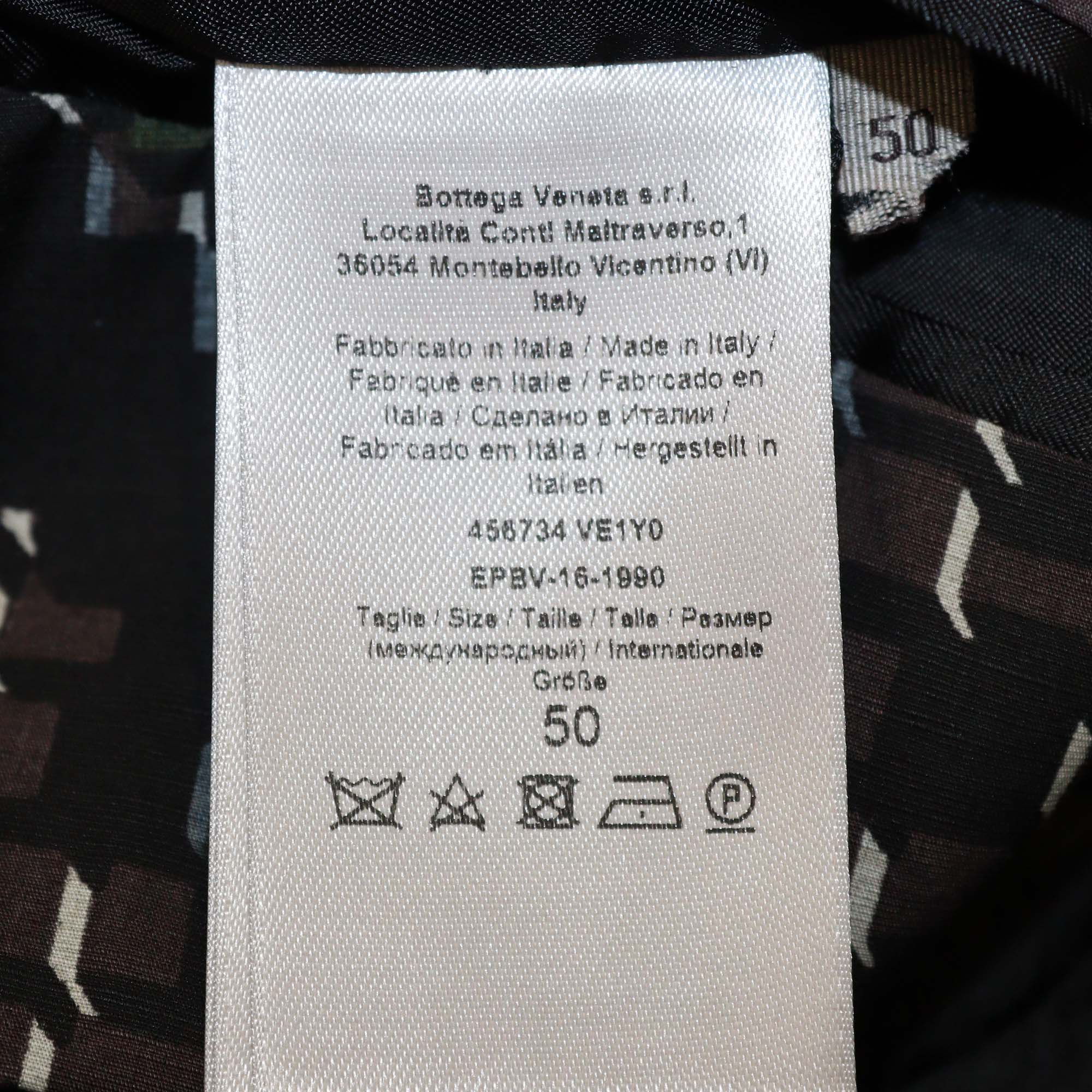 Bottega Veneta Multicolor Cubic Camouflage Double Breasted Jacket & Pants Set