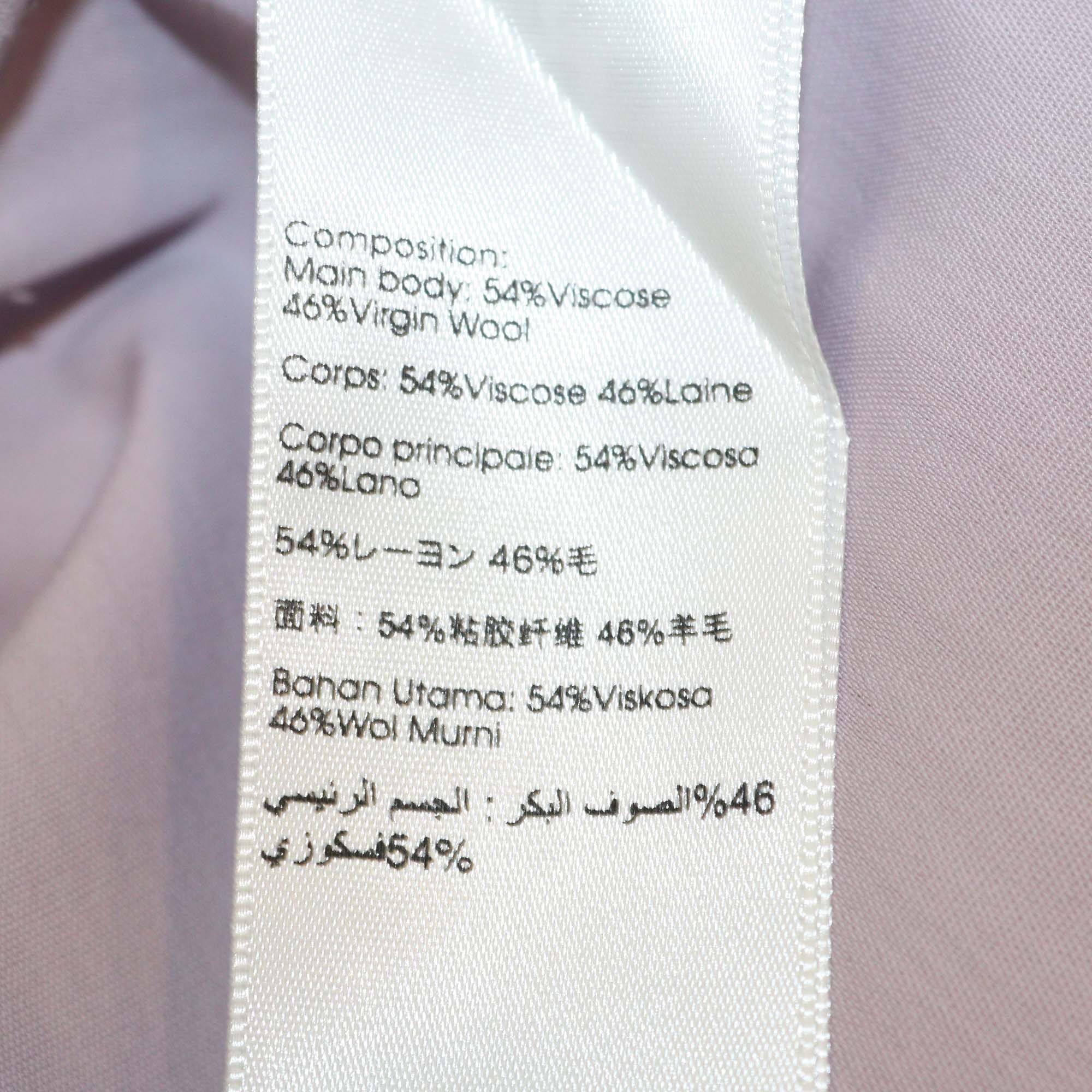 3.1 Phillip Lim Lilac Purple Blend Fabric Single Breasted Blazer & Straight Leg Pants Set